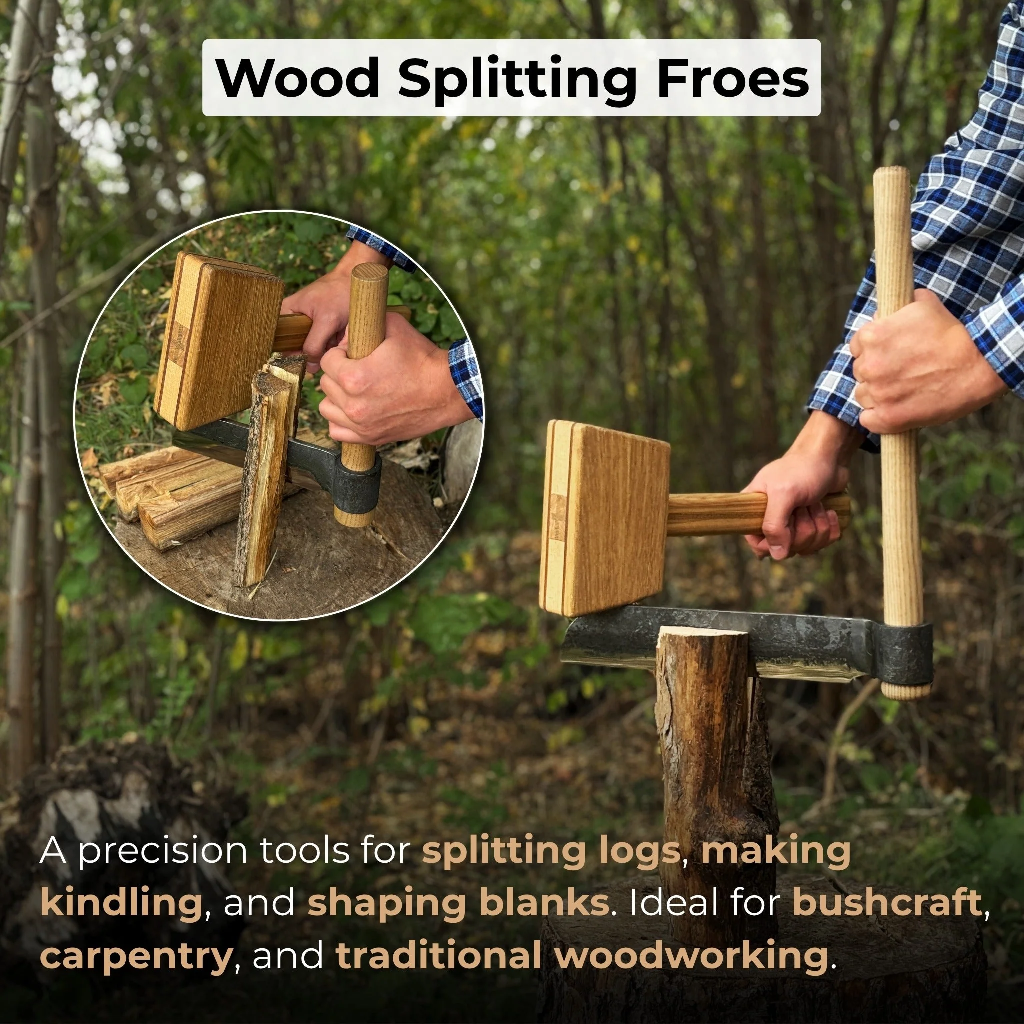 2-Piece Splitting Froe Set - Image 8