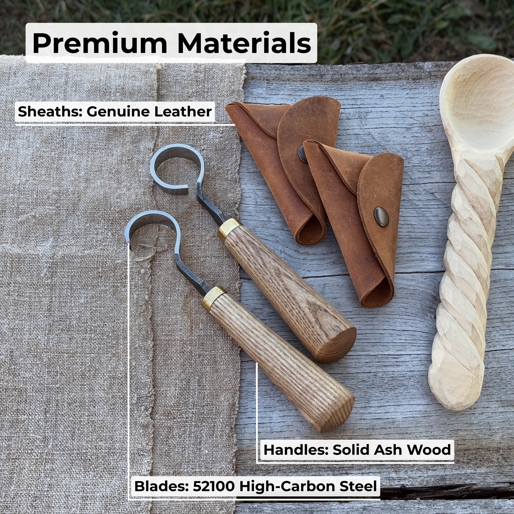 2-Piece Spoon Carving Knife Set - Image 7