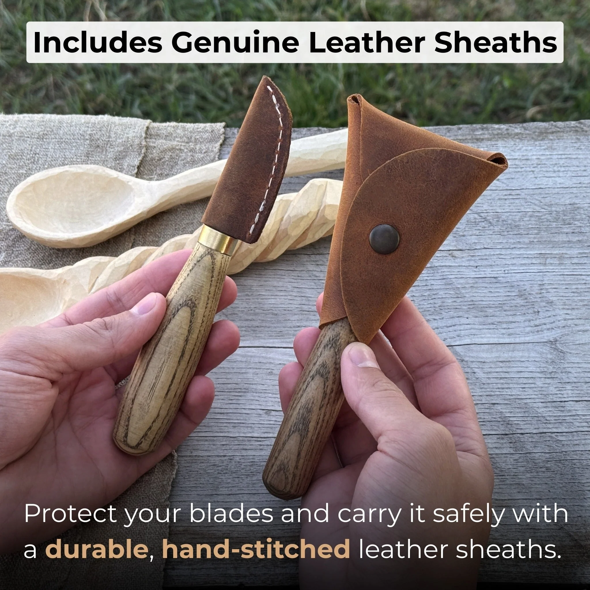 2-Piece Wood Carving Knife Set for Beginners - Image 5