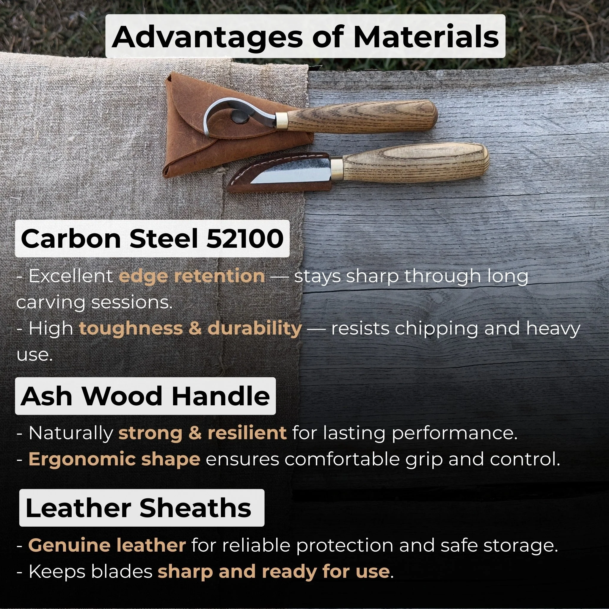 2-Piece Wood Carving Knife Set for Beginners - Image 8