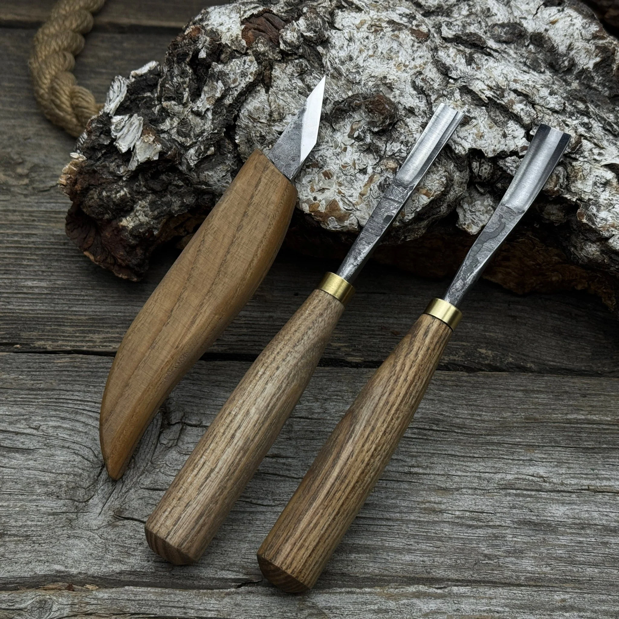 3-Piece Carving Set – Detail Gouges & Whittling Knife - Image 6