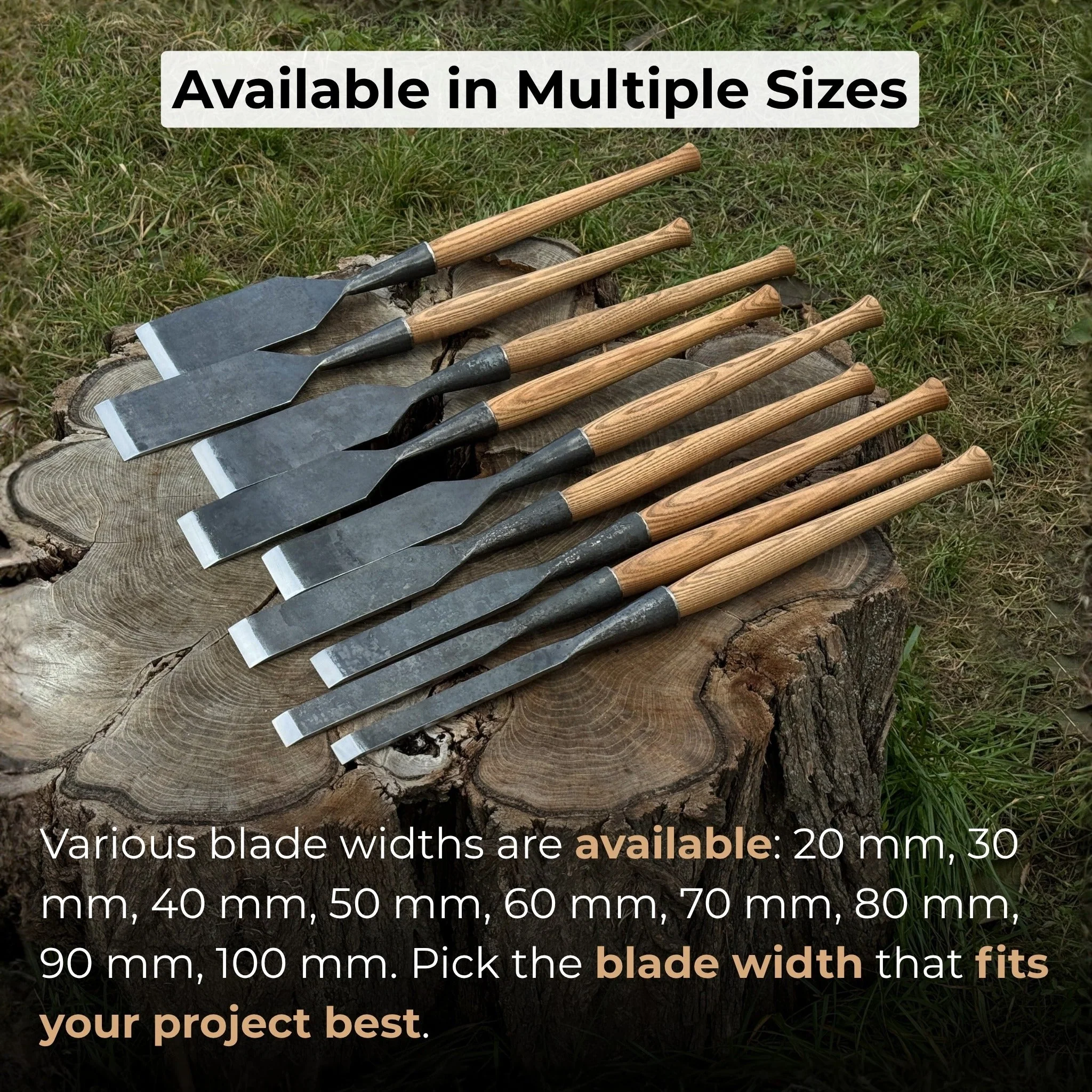 3-Piece Carpenters Slick Chisel Set - Image 6