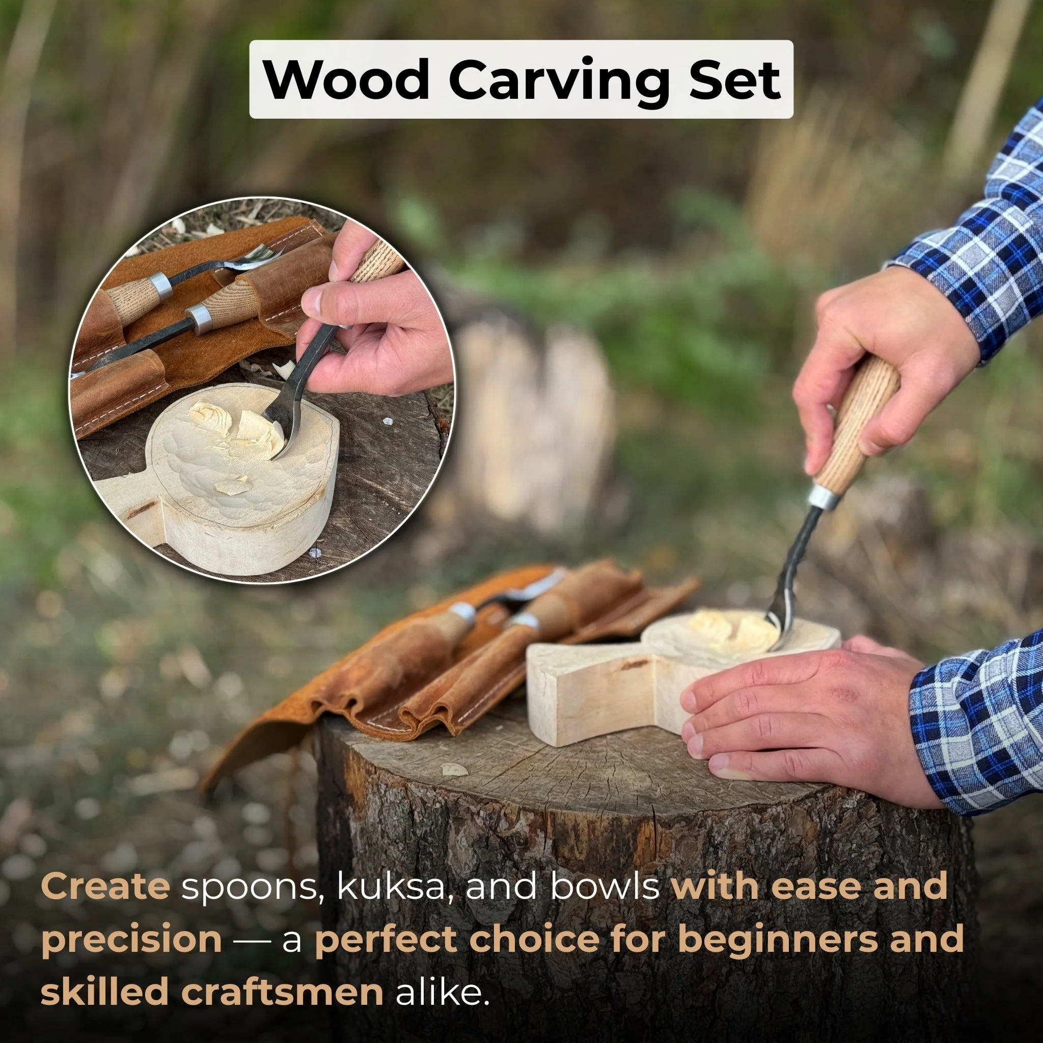 3-Piece Spoon Bent Gouge Set - Image 7