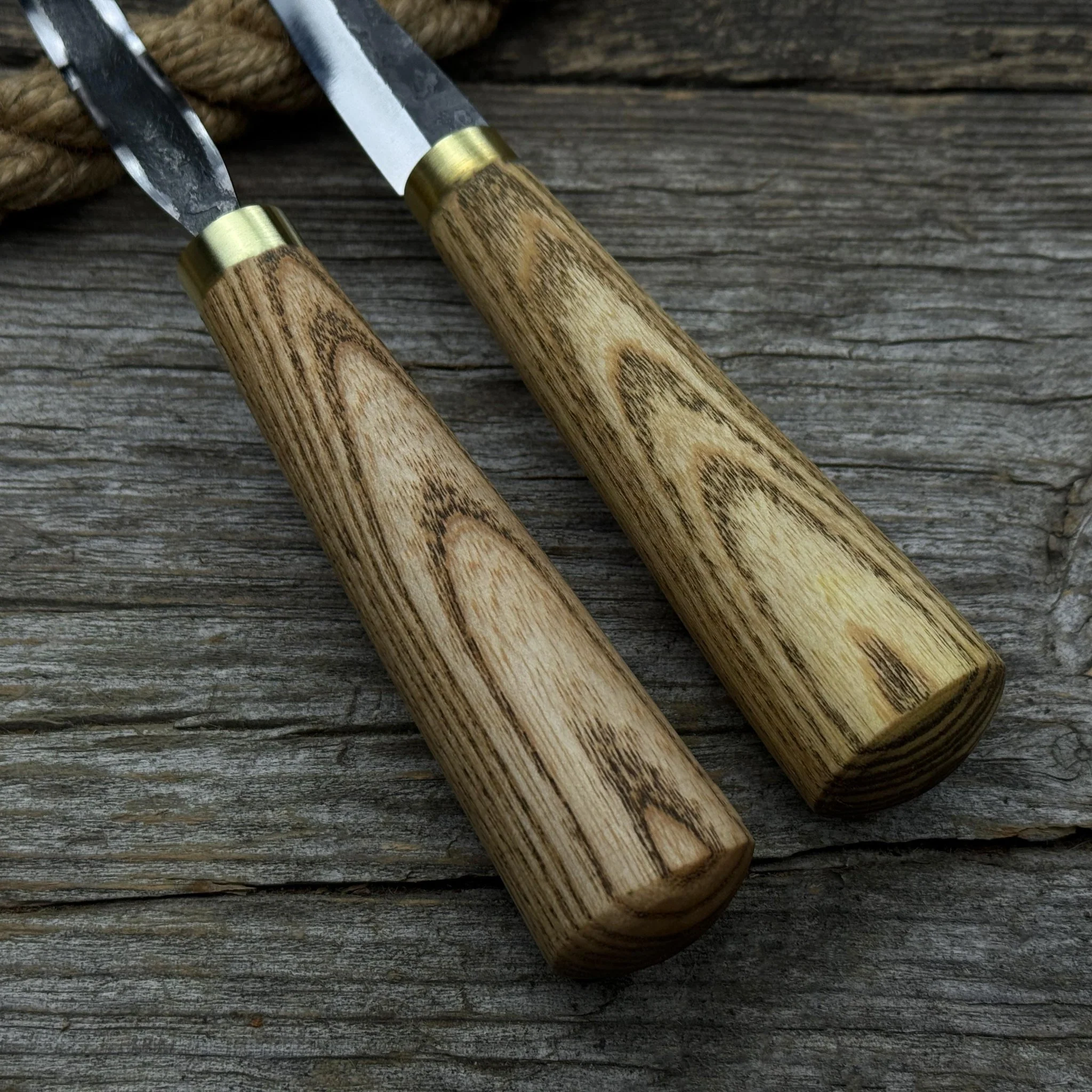 3-Piece Hand-Forged Spoon Carving Tool Set - Image 8