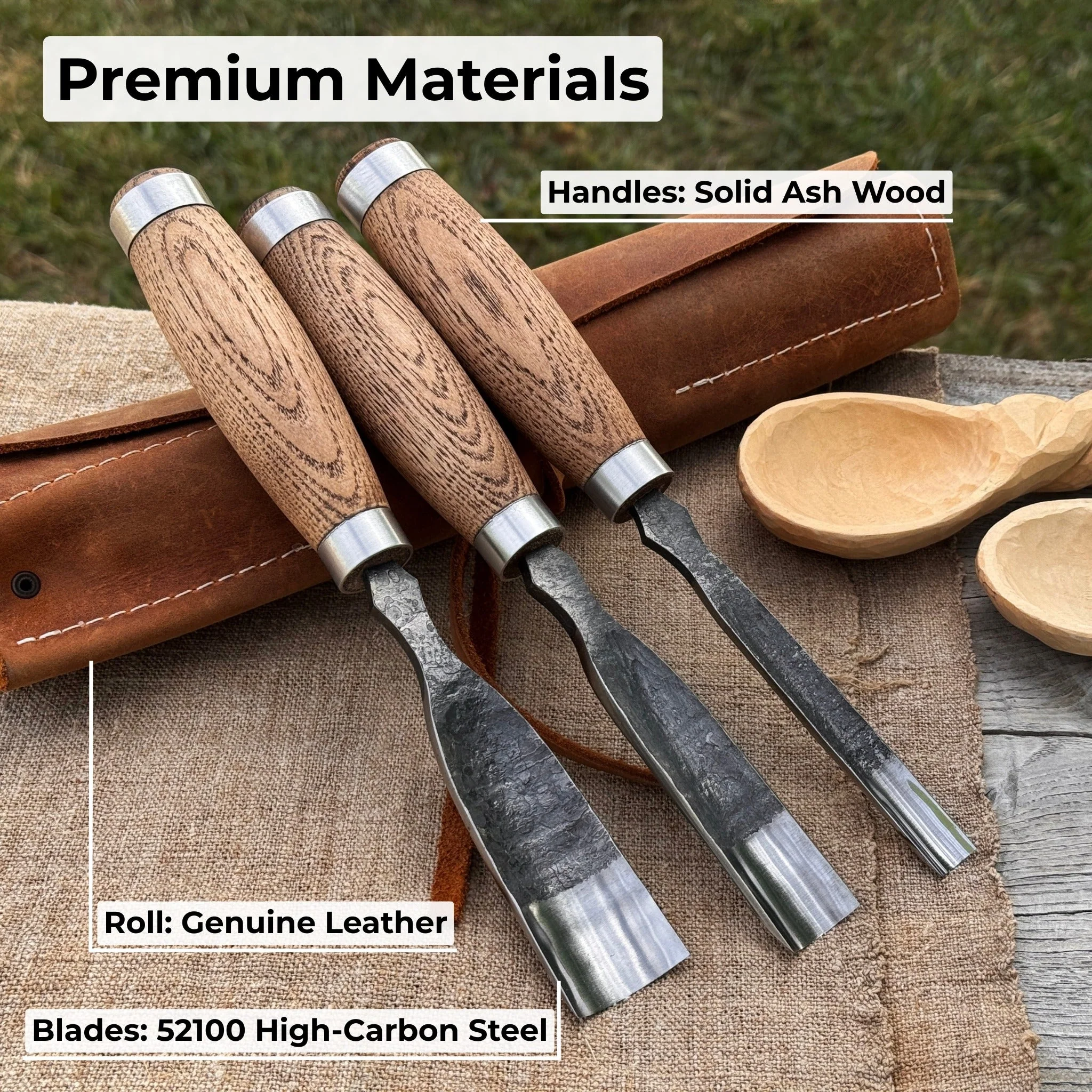 3-Piece Straight Rounded Chisel Set - Image 6