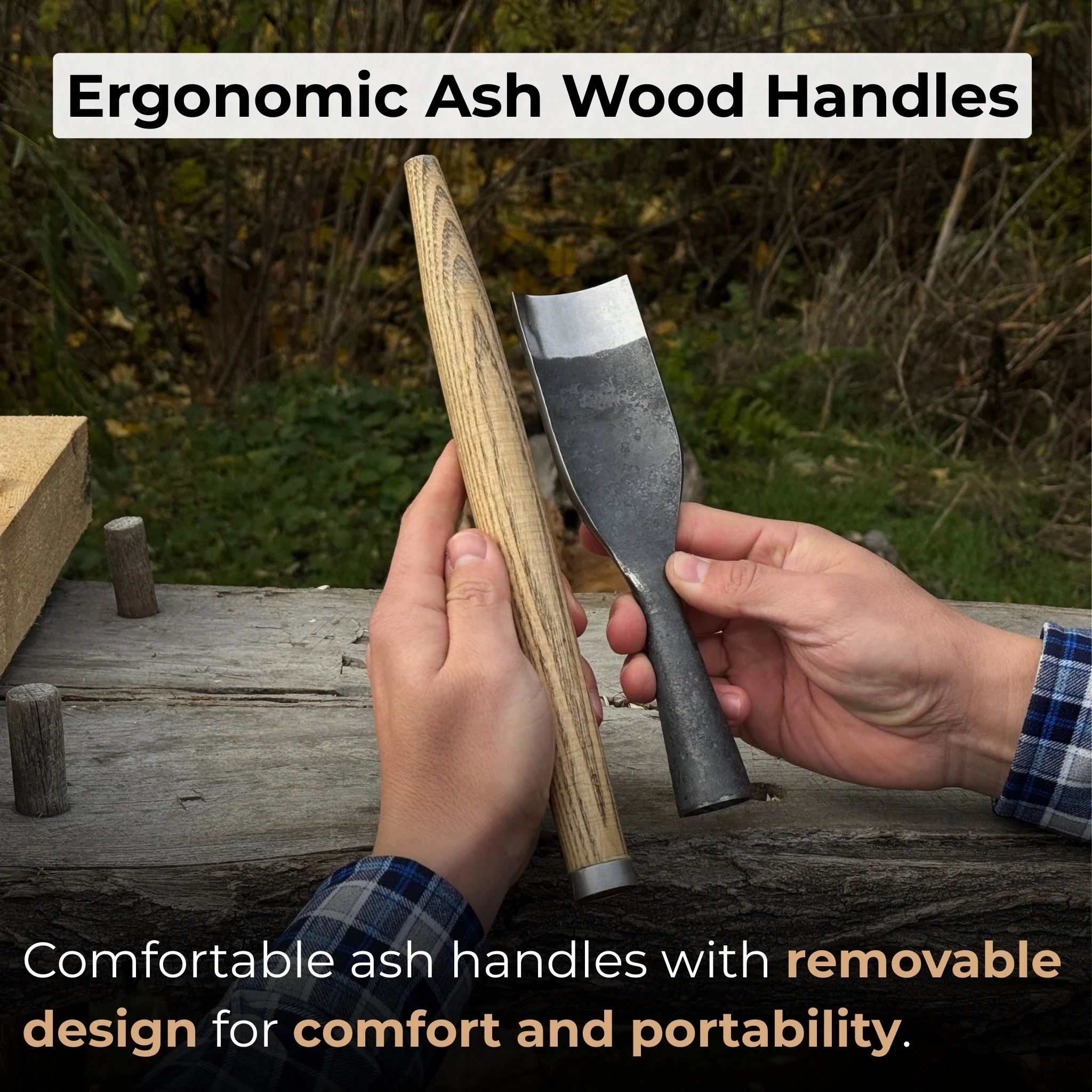 3-Piece Timber Framing Rounded Chisel Set - Image 3