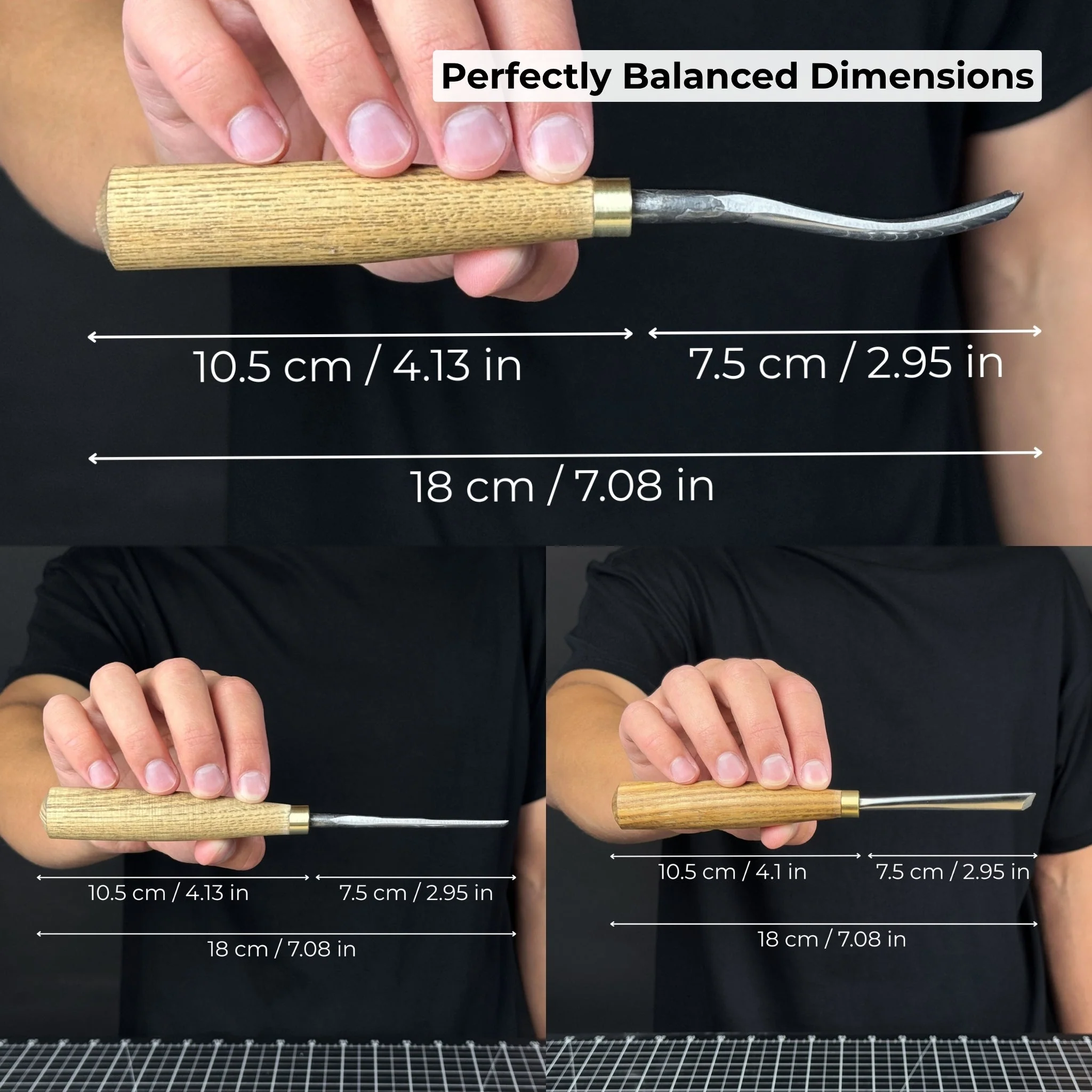3-Piece Wood Carving Chisel & Gouge Set - Image 5