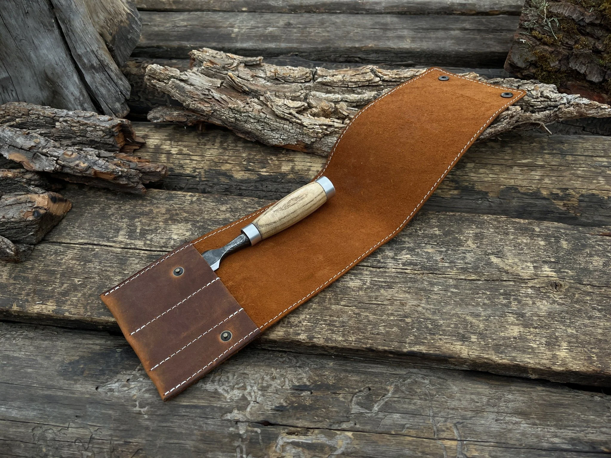 3 Pocket Leather Tool Case - Image 3