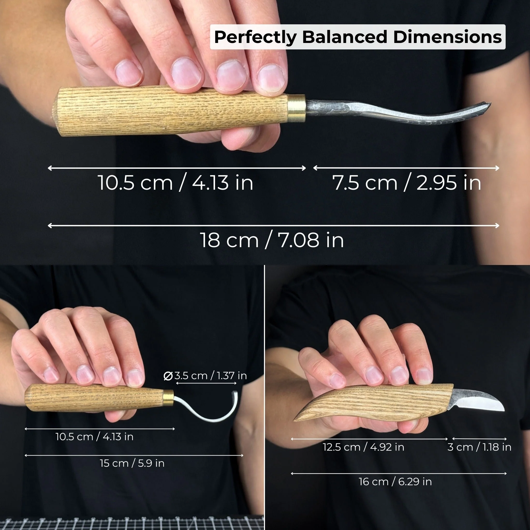4-Piece Spoon Carving Tool Set with Sharpening Board - Image 6