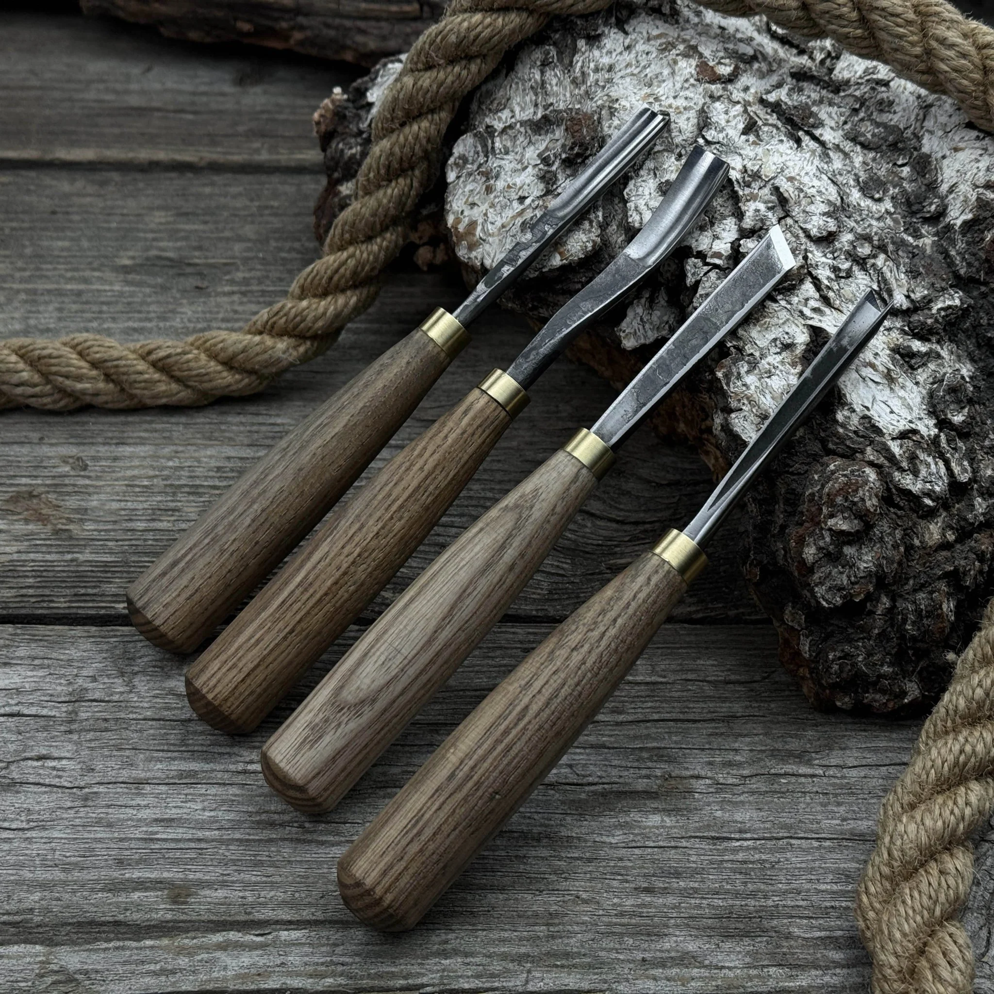 4-Piece Wood Carving Chisel & Gouge Set - Image 4