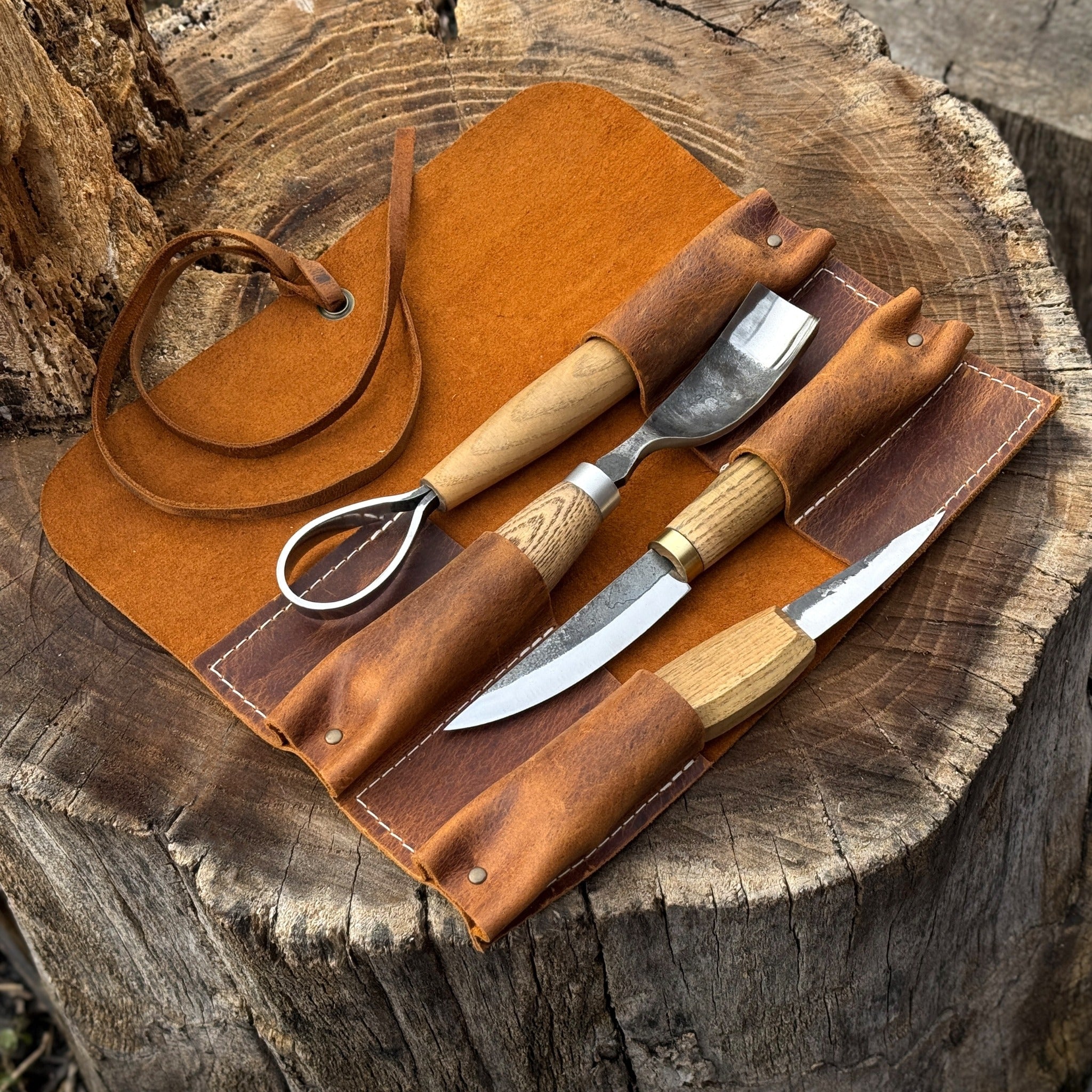 4 Pocket Leather Tool Roll - Image 21
