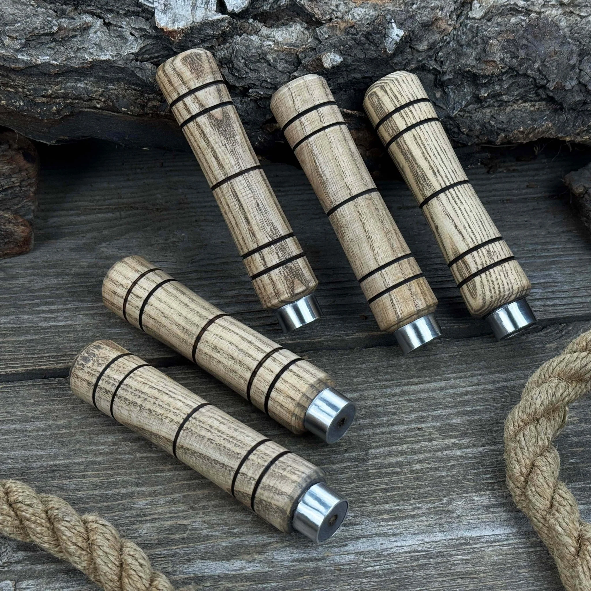 5-Piece Ash Wood Handle Set - Image 4