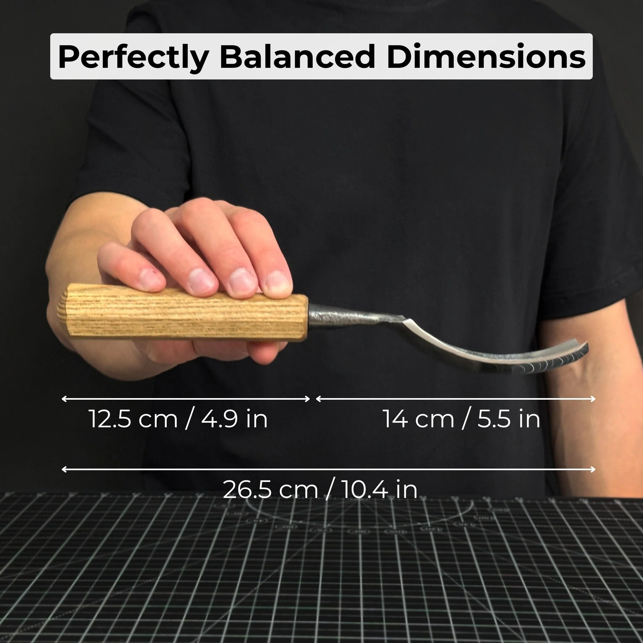 Bent Carving Gouge, 20 - 40 mm (0.8 - 1.6 inches) - Image 5