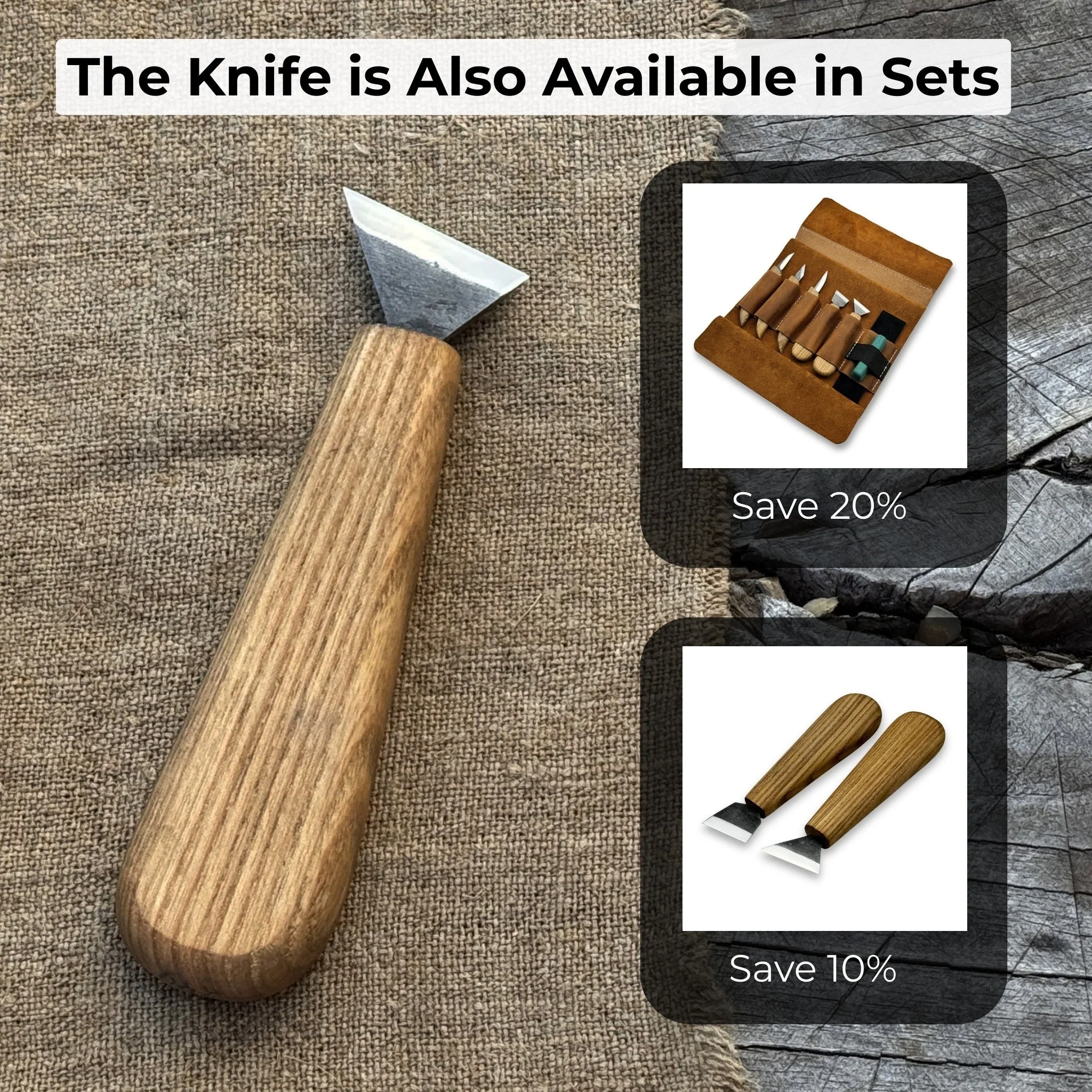 Bevel Edge Carving Knife, 3.5 cm (1.38 inches) - Image 11