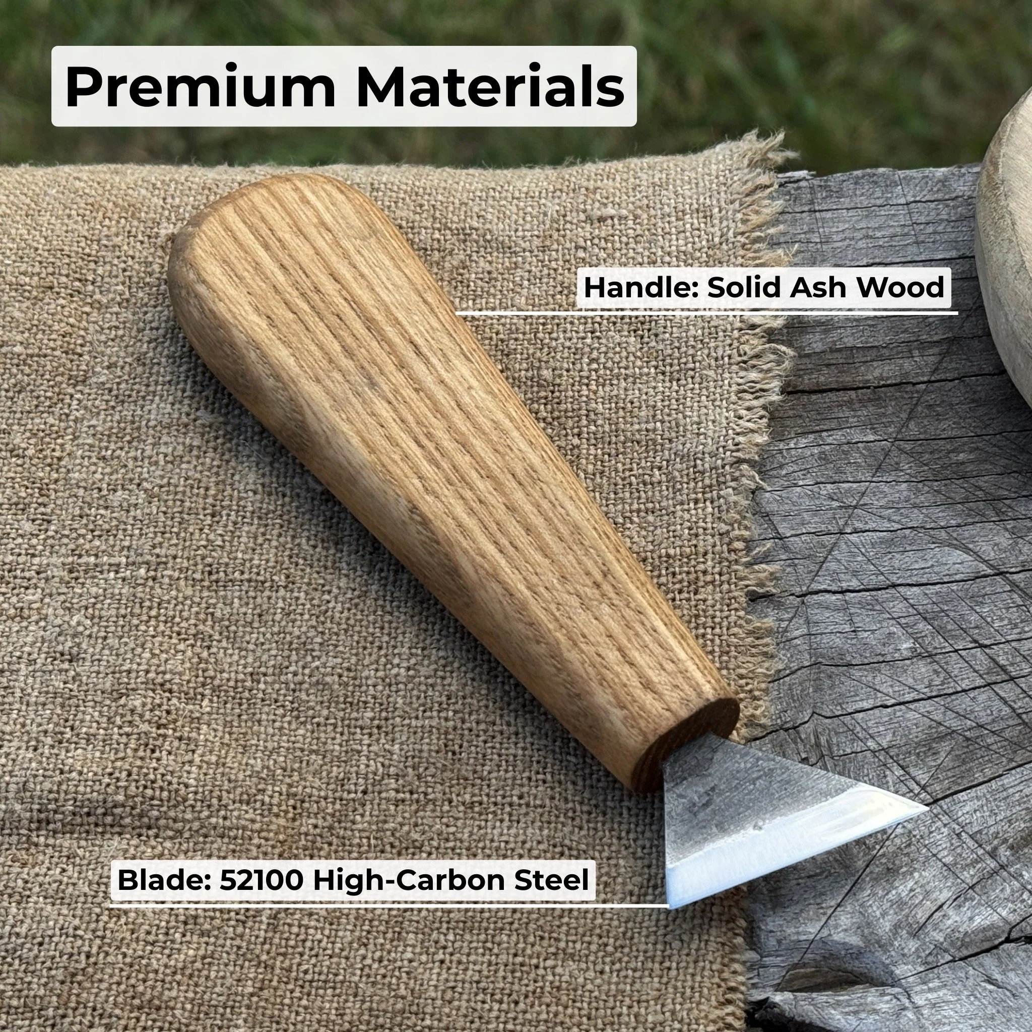 Bevel Edge Carving Knife, 3.5 cm (1.38 inches) - Image 6