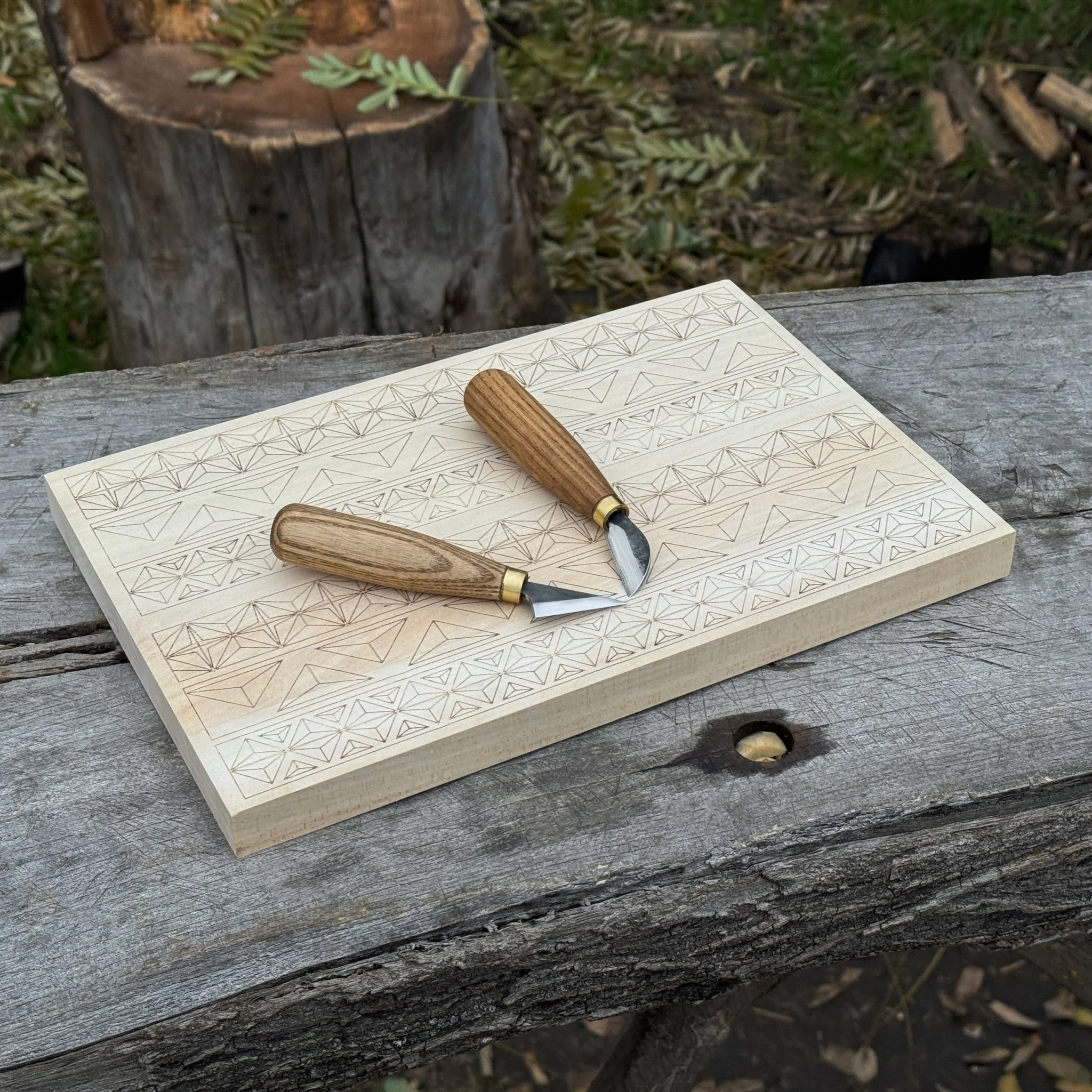 Big Basswood Woodcarving Practice Board - Image 10