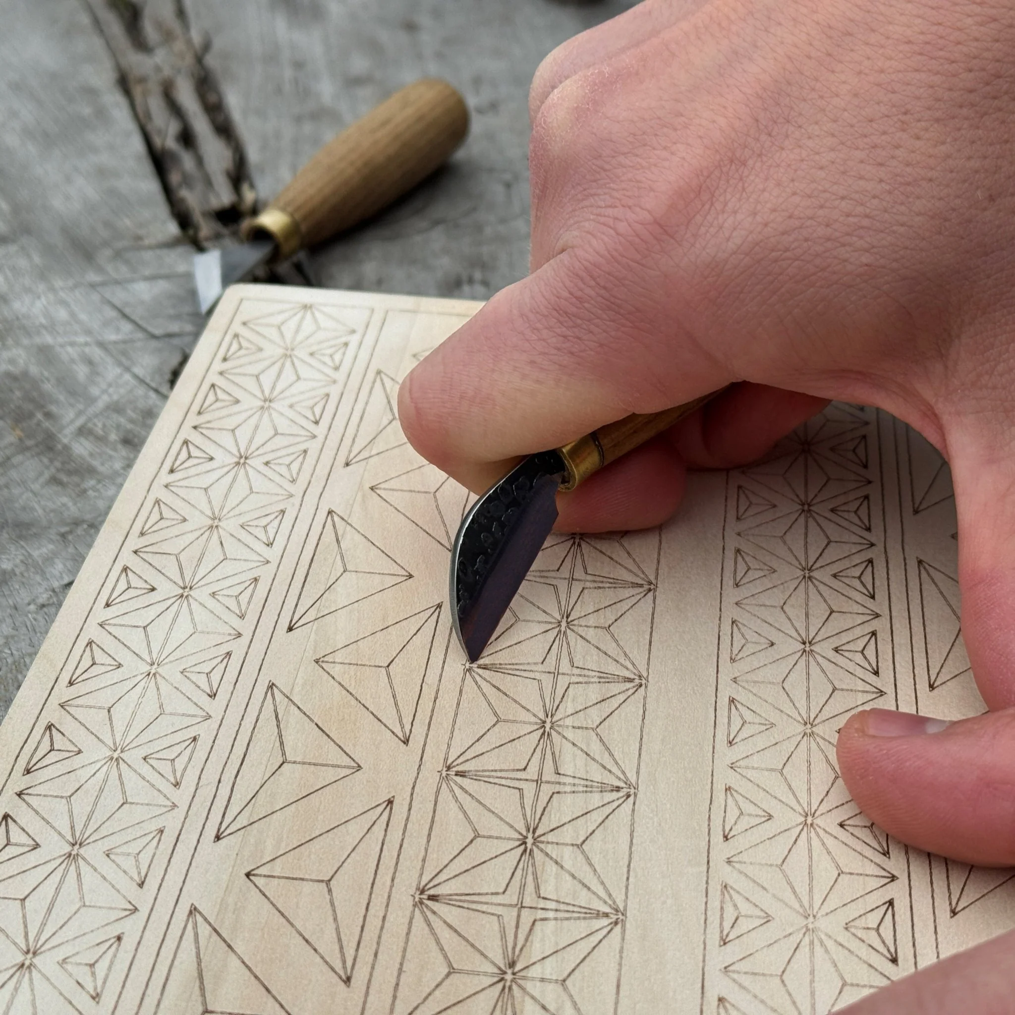 Big Basswood Woodcarving Practice Board - Image 8