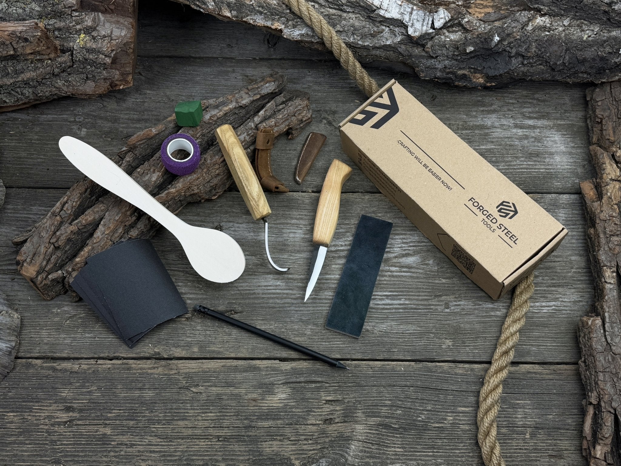 Craft Your Own Wooden Spoon – All-in-One Whittling Kit - Image 4