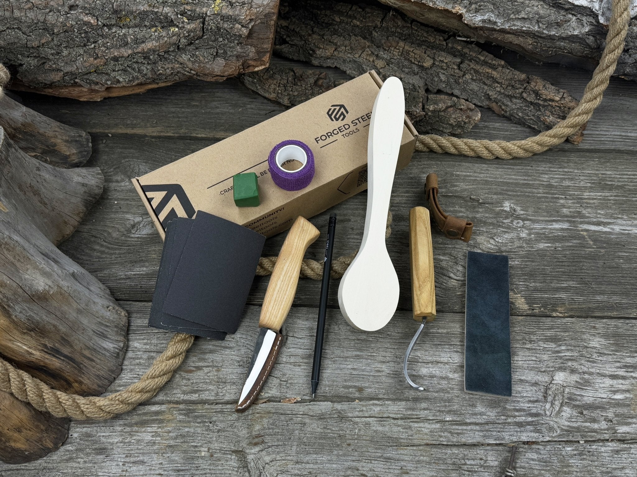 Craft Your Own Wooden Spoon – All-in-One Whittling Kit - Image 8