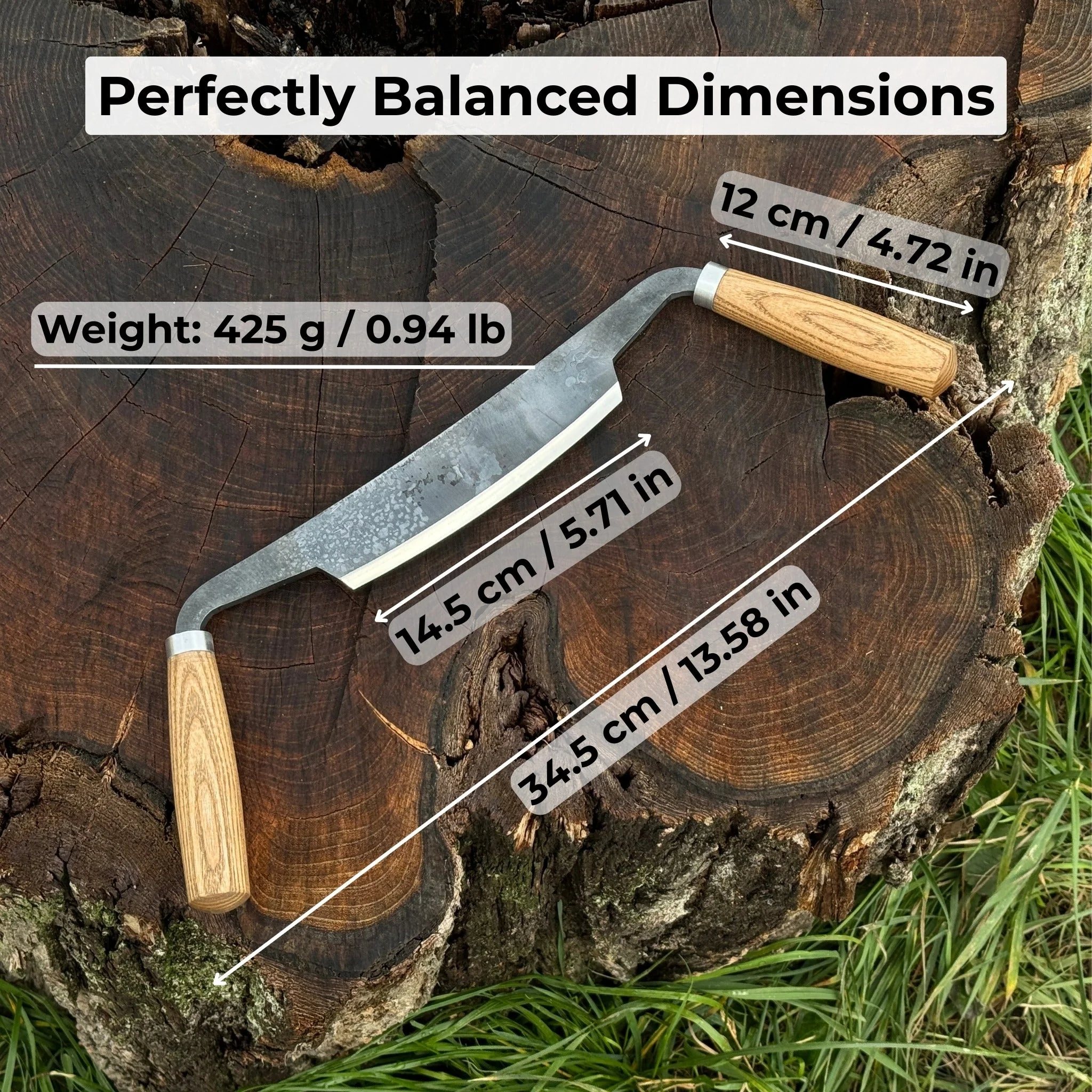 Curved Drawknife (Push/Pull), 14.5 cm (5.7 inches) - Image 5