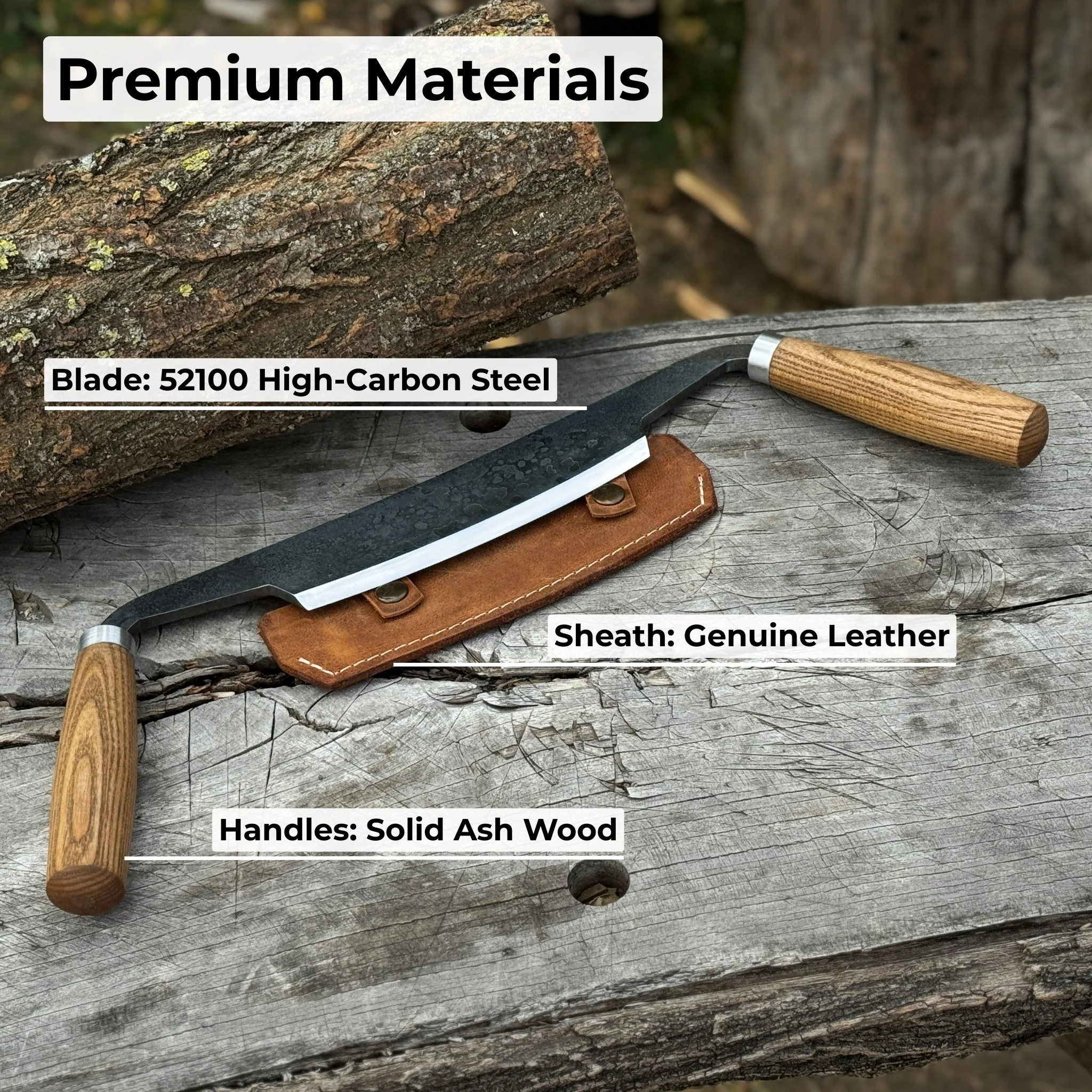 Curved Drawknife (Push/Pull), 14.5 cm (5.7 inches) - Image 6