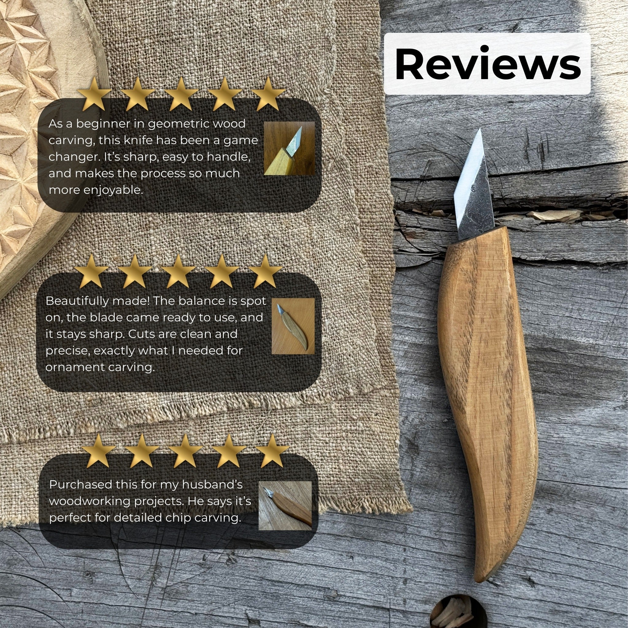 Detail Wood Carving Knife, 2.5 cm (1 inch) - Image 10