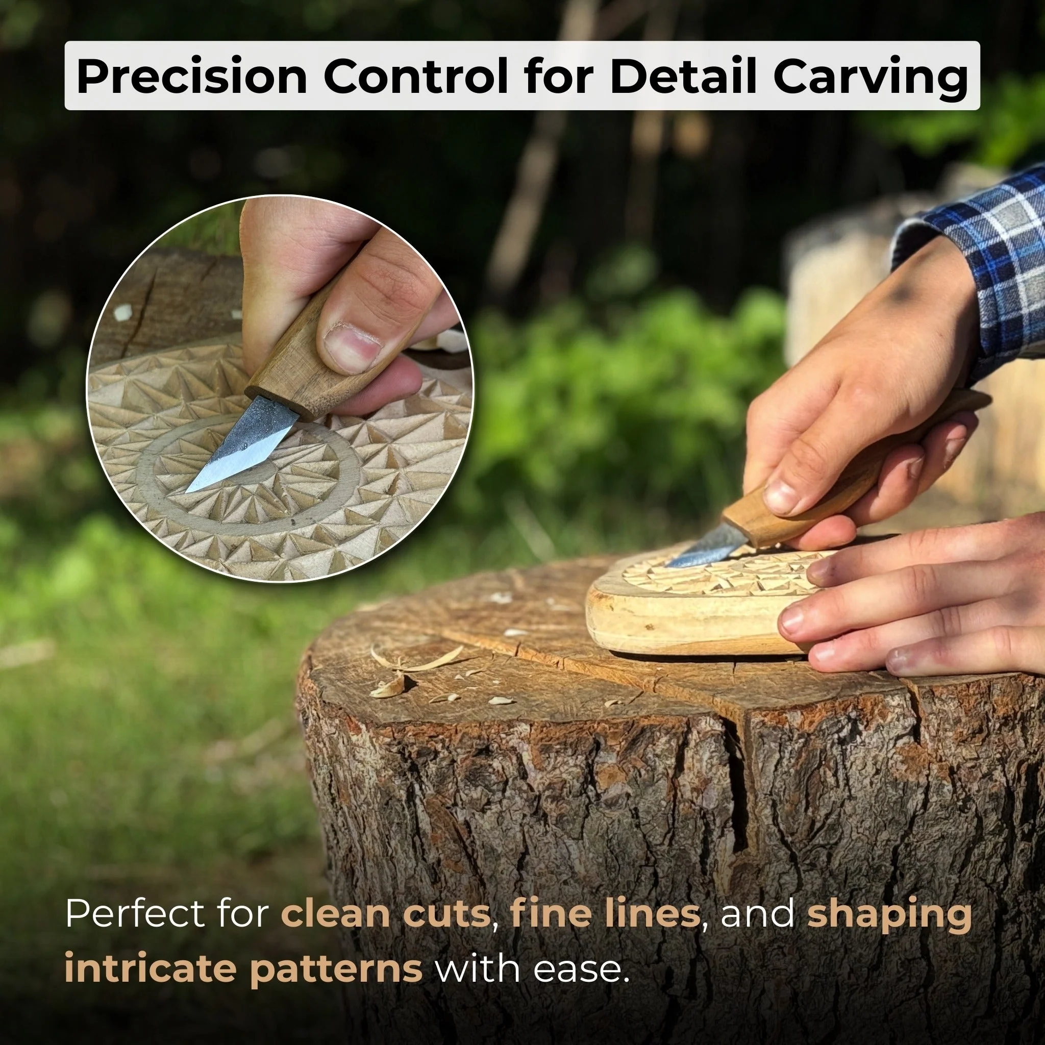 Detail Wood Carving Knife, 2.5 cm (1 inch) - Image 7