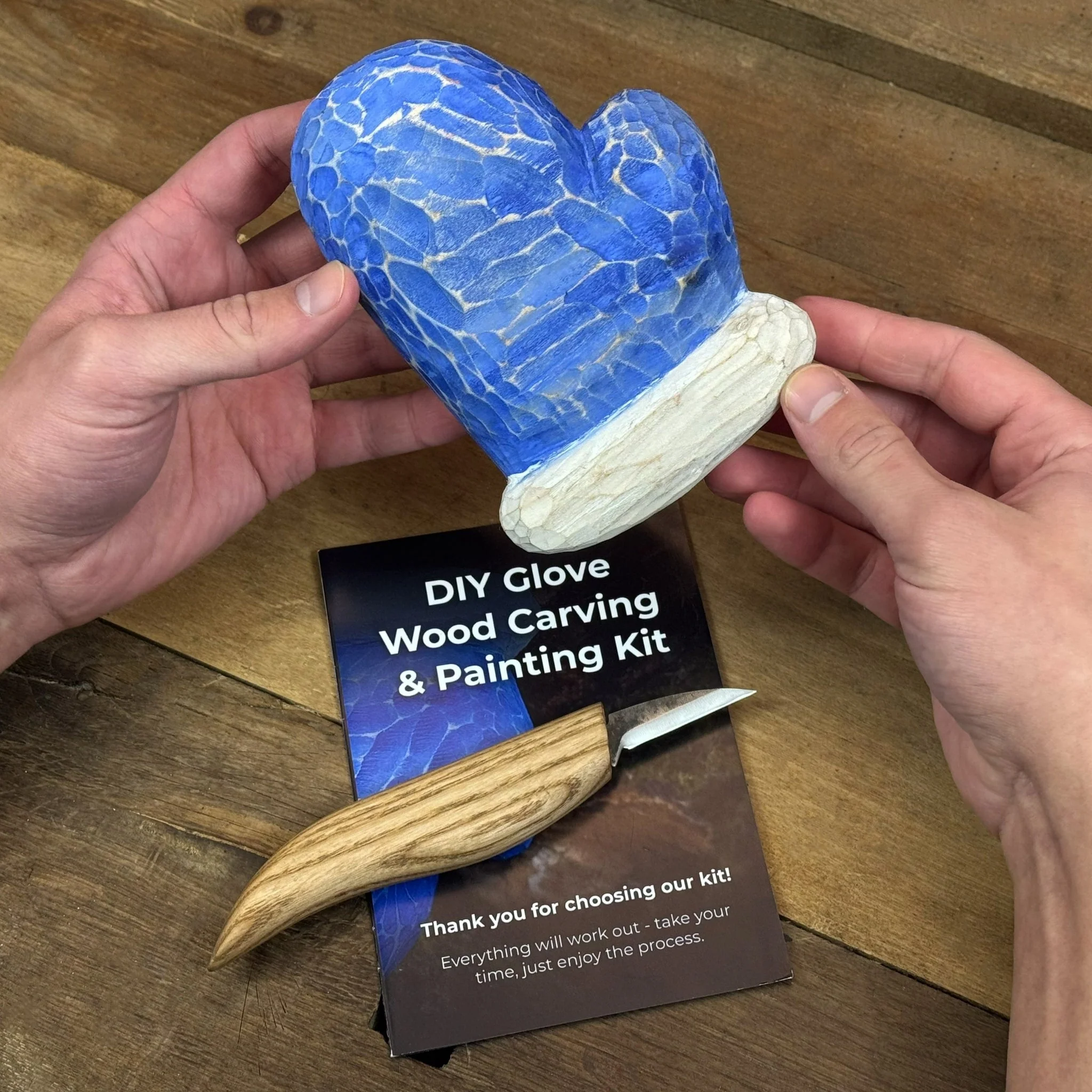 DIY Glove Wood Carving & Painting Kit - Image 10