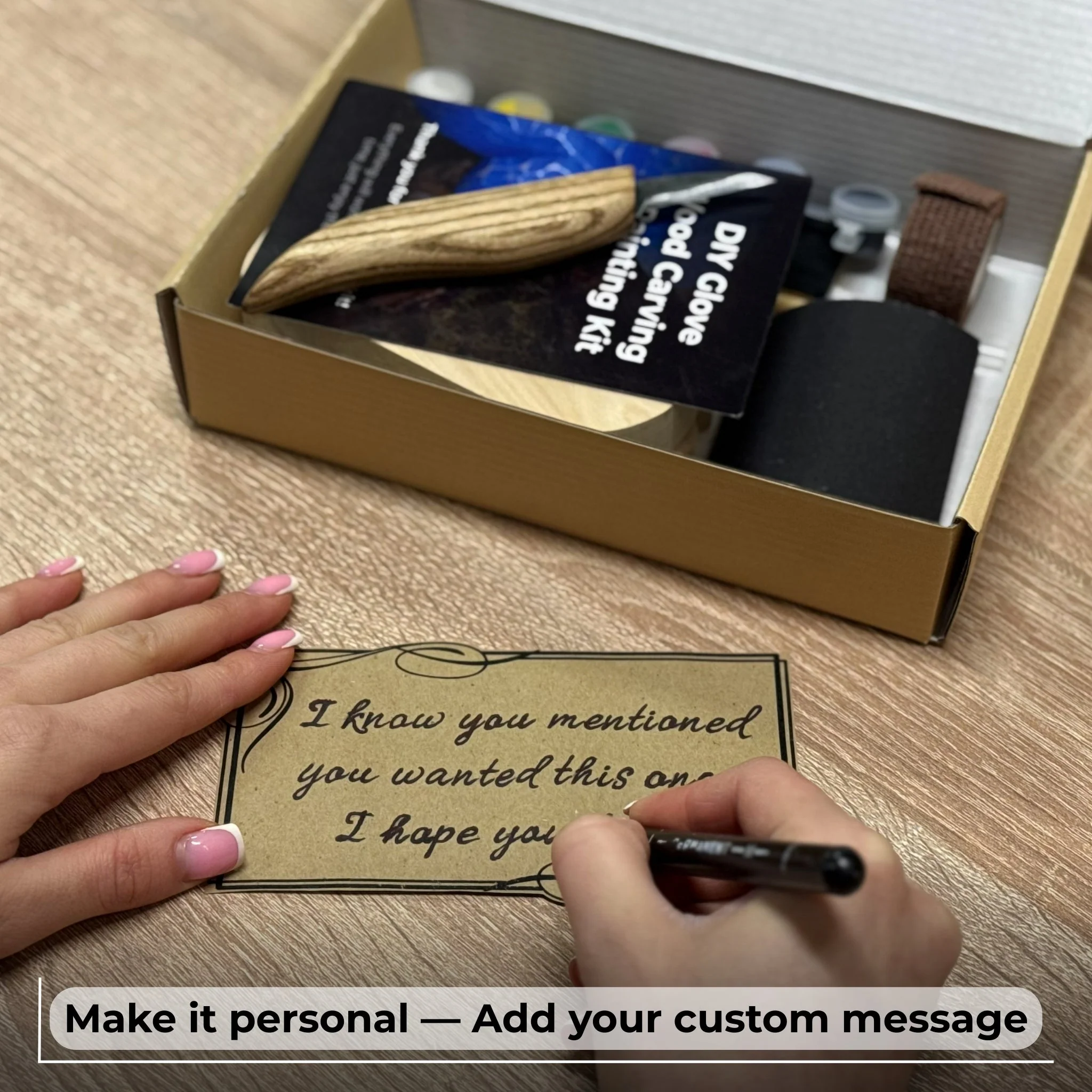 DIY Glove Wood Carving & Painting Kit - Image 4