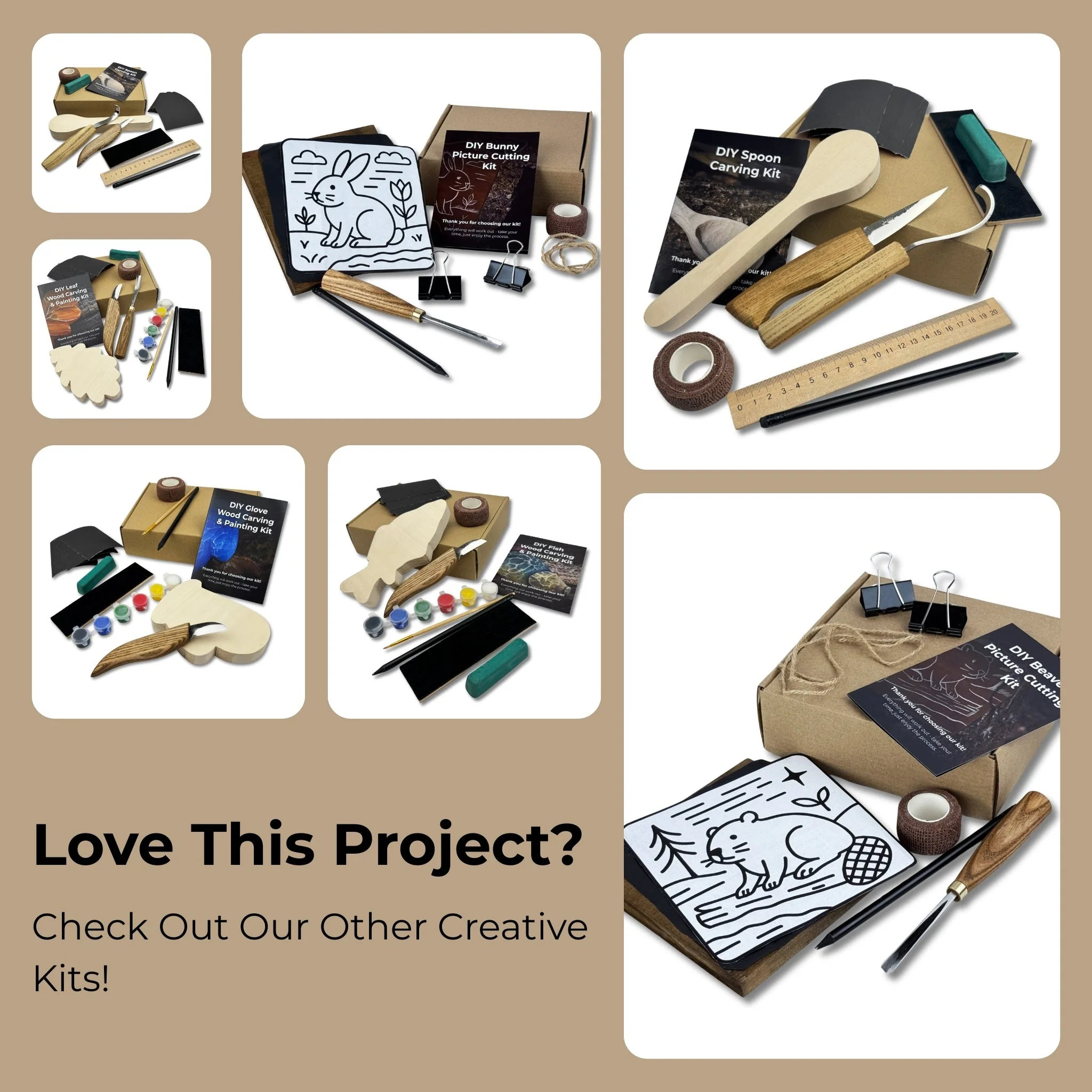 DIY Horse Wood Carving & Painting Kit - Image 12