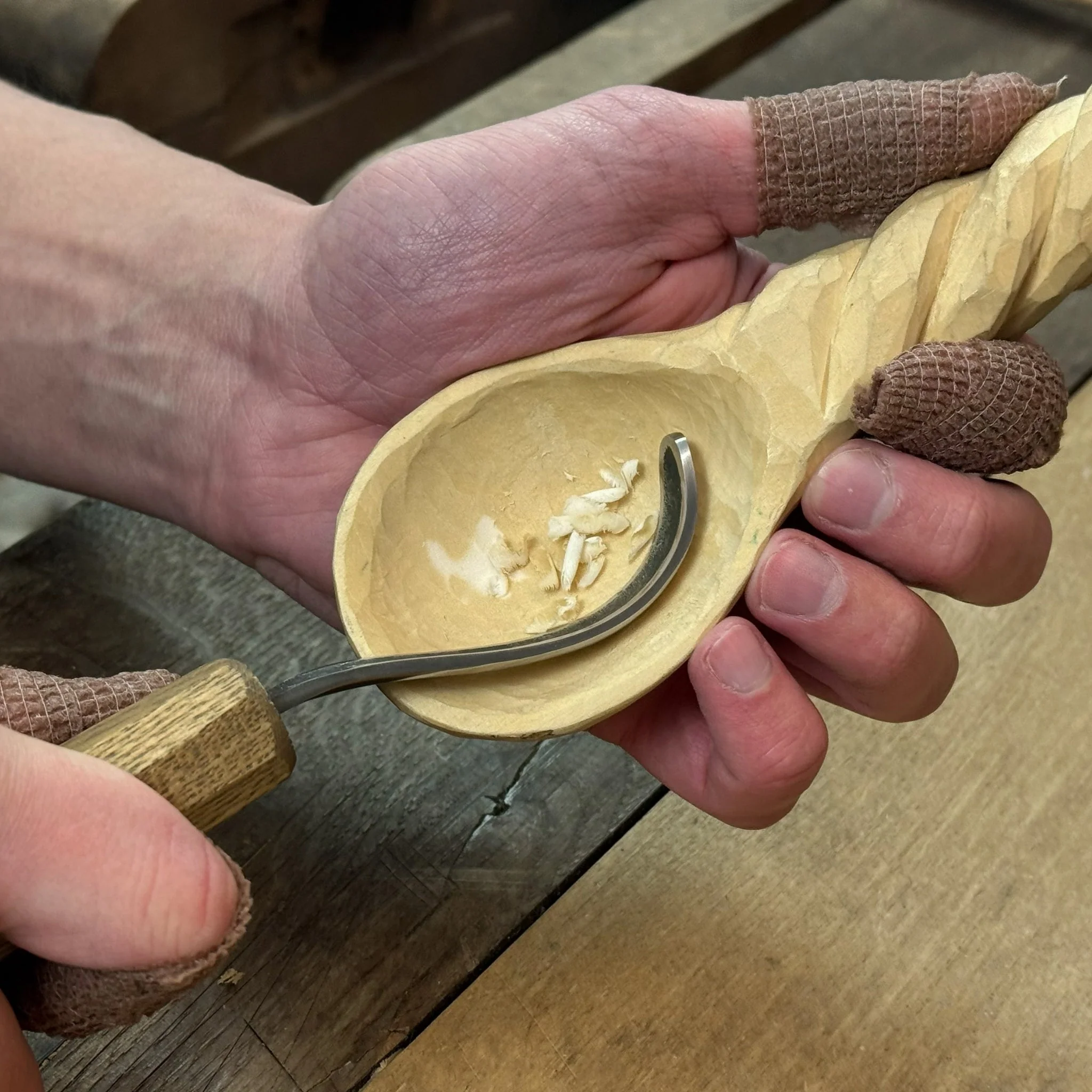 DIY Spoon Carving Kit for Beginners – Hook Knife & Whittling Tools - Image 9
