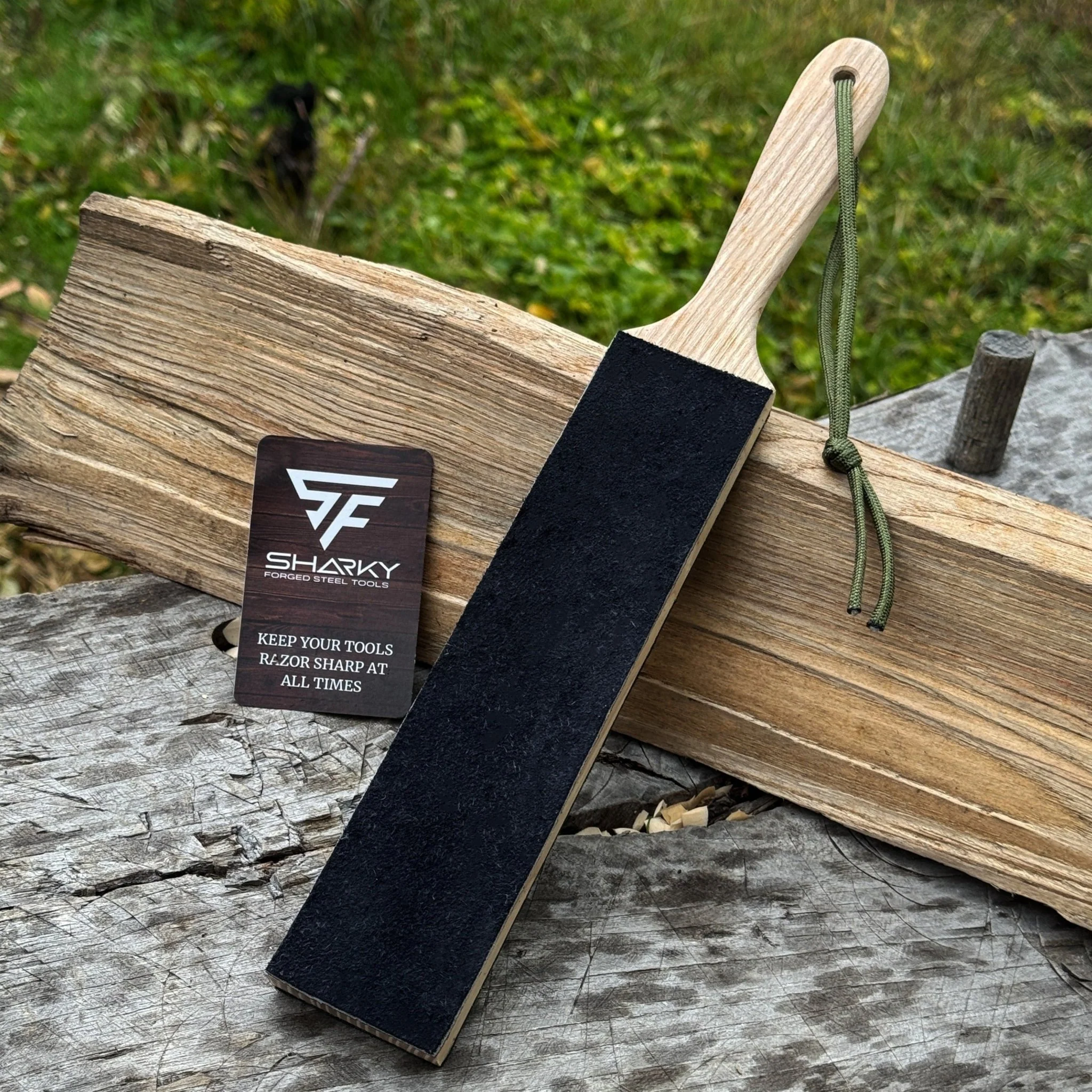 Double-Sided Leather Sharpening Strop with Polishing Paste - Image 13