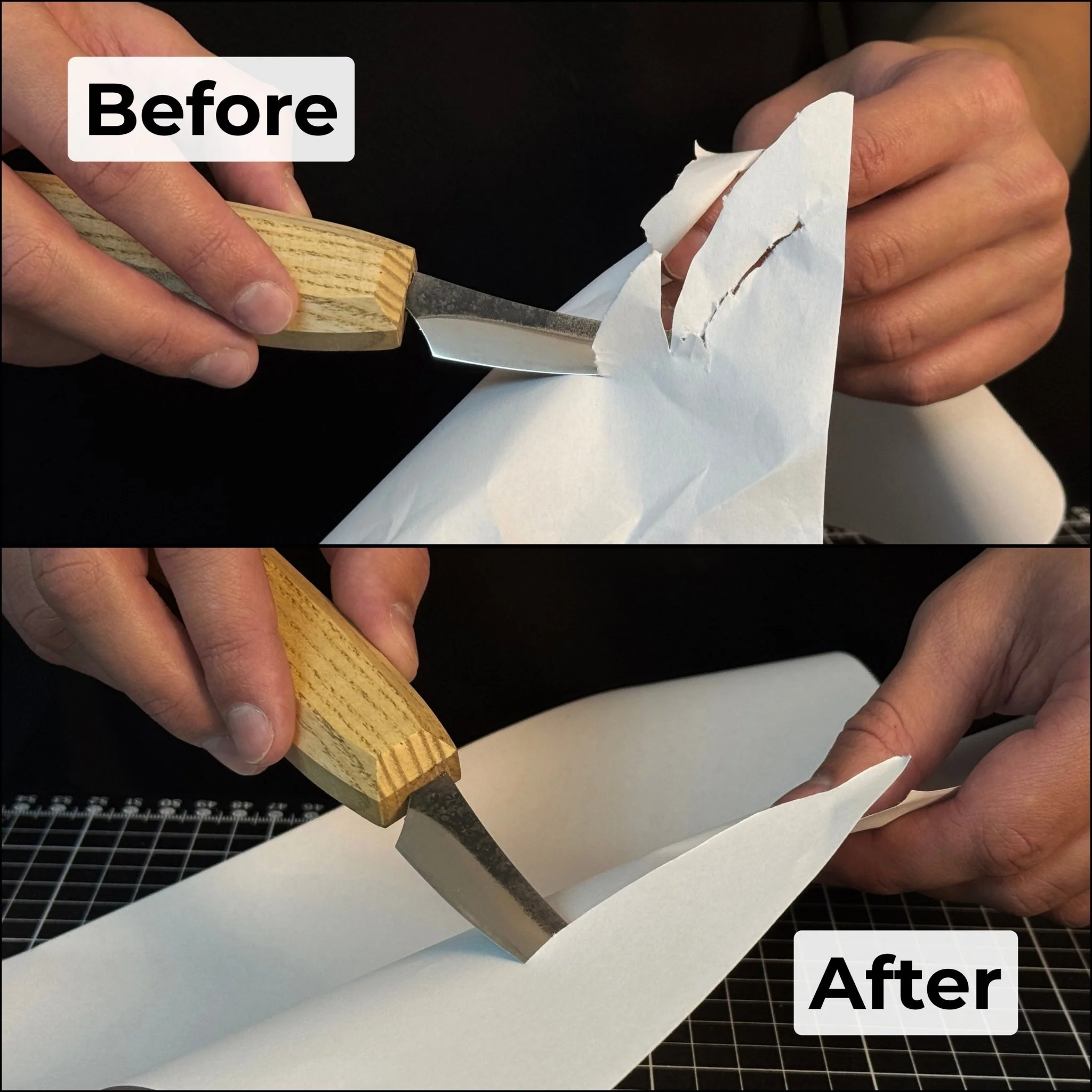 Double-Sided Sharpening Stone with Optional Wooden Stand – Grit #400 / #1000 - Image 5