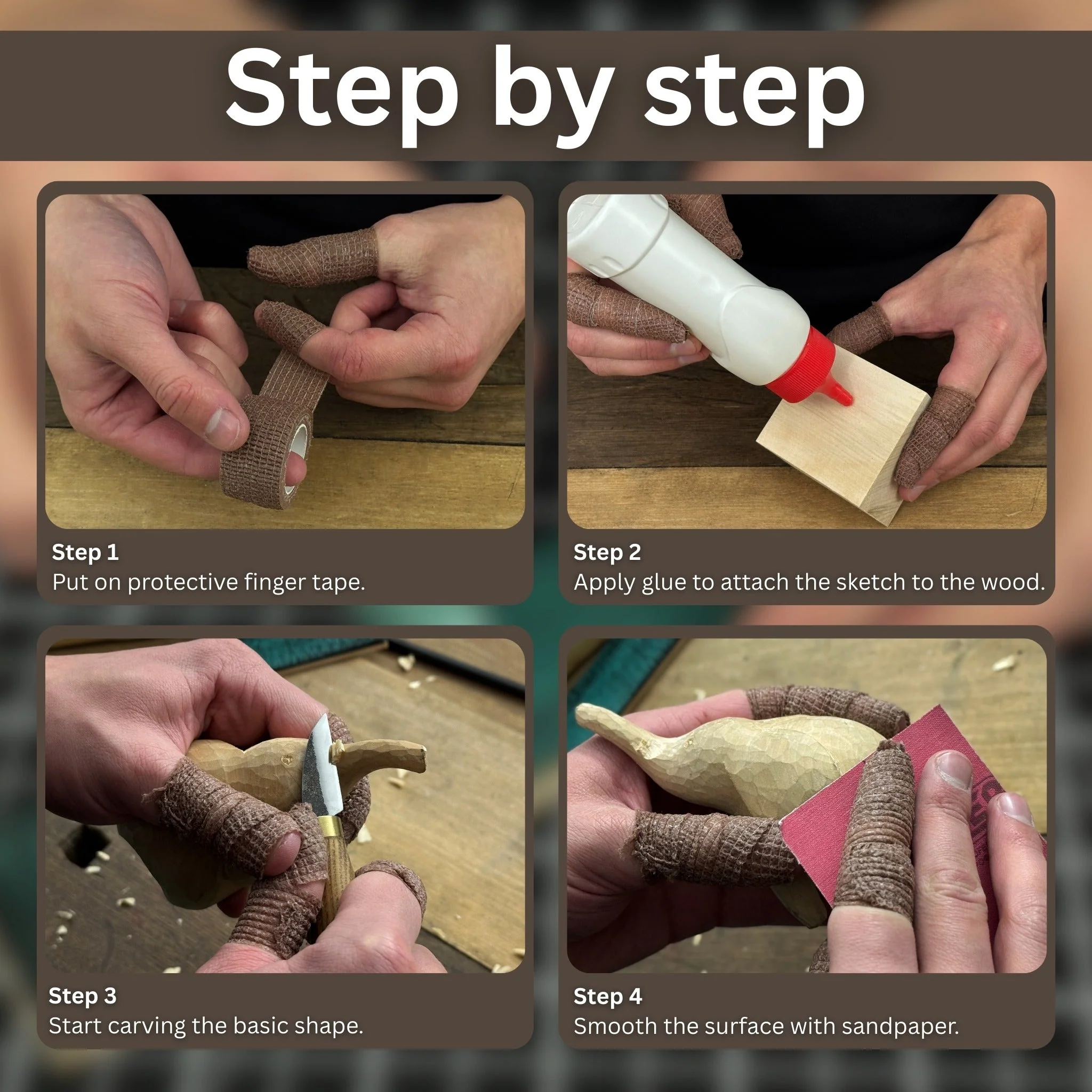 Elephant Carving Kit - Complete Starter Whittling Kit for Beginners, Adults, Teens, and Kids - Image 5