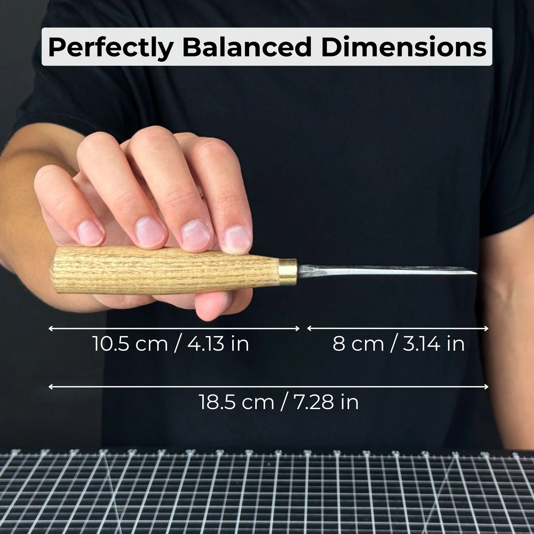 Fine Detail Carving Chisel – 10 mm (0.39 inches) Blade - Image 5