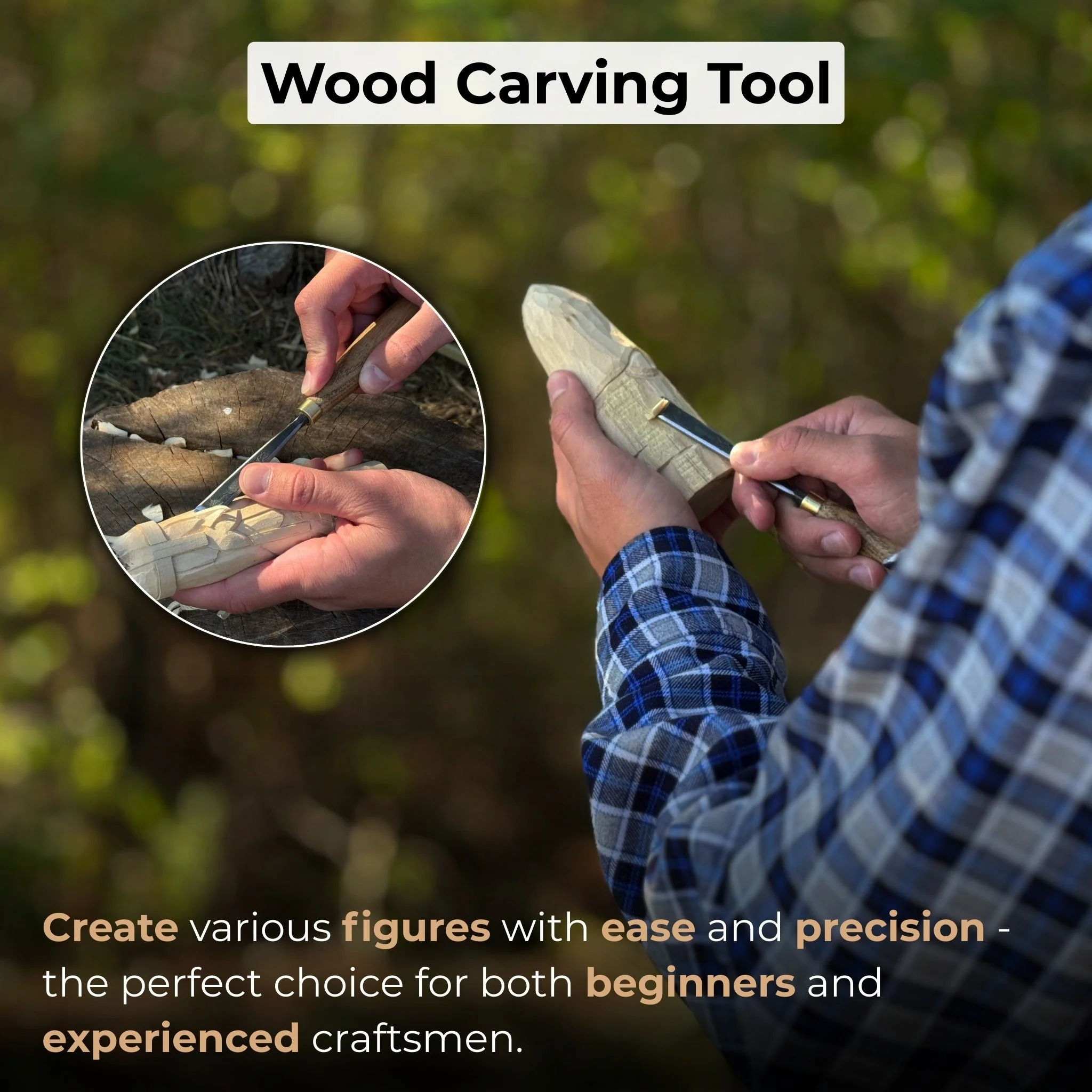 Fine Detail Carving Chisel – 10 mm (0.39 inches) Blade - Image 7
