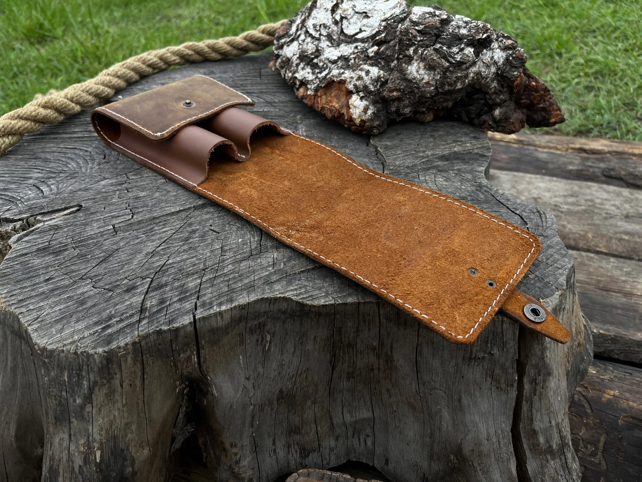 FST 2 Pocket Leather Tool Case - Image 10
