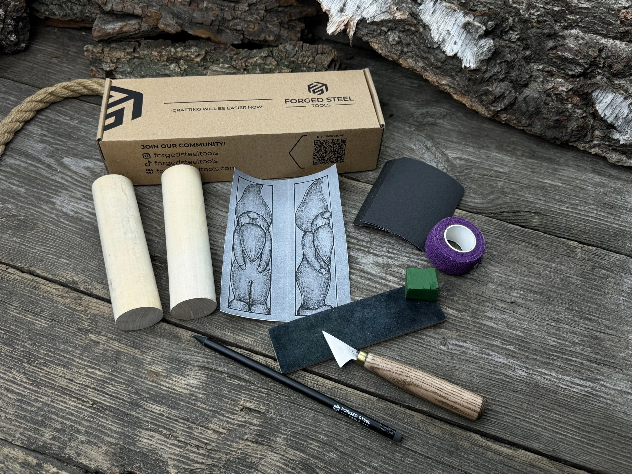 Gnome Carving Kit - Complete Starter Whittling Kit for Beginners, Adults, Teens, and Kids - Image 2