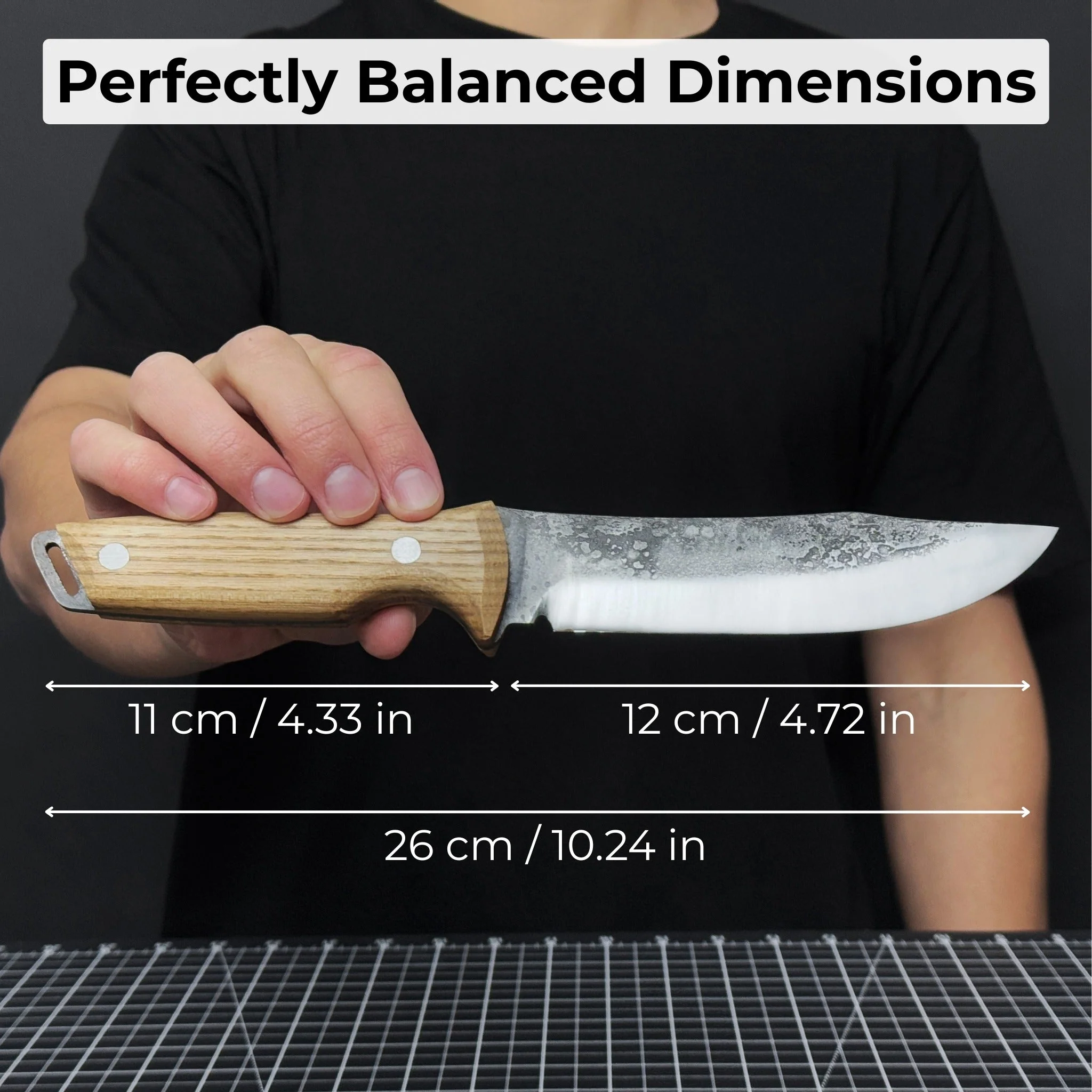 Hand-Forged Bushcraft Knife, 12 cm (4.72 inches) - Image 5