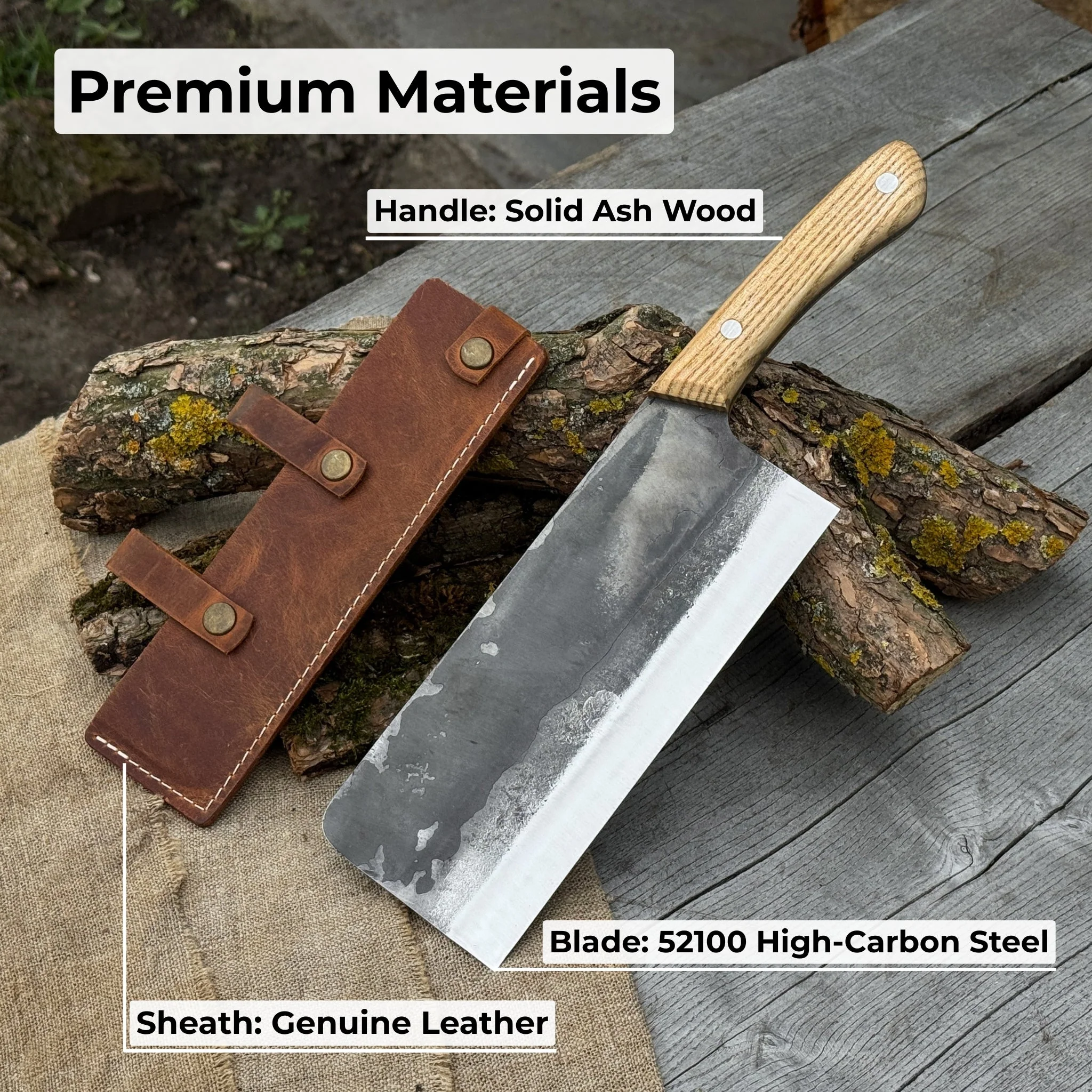 Hand-Forged Bushcraft Knife, 20.5 cm (8.07 inches) - Image 5