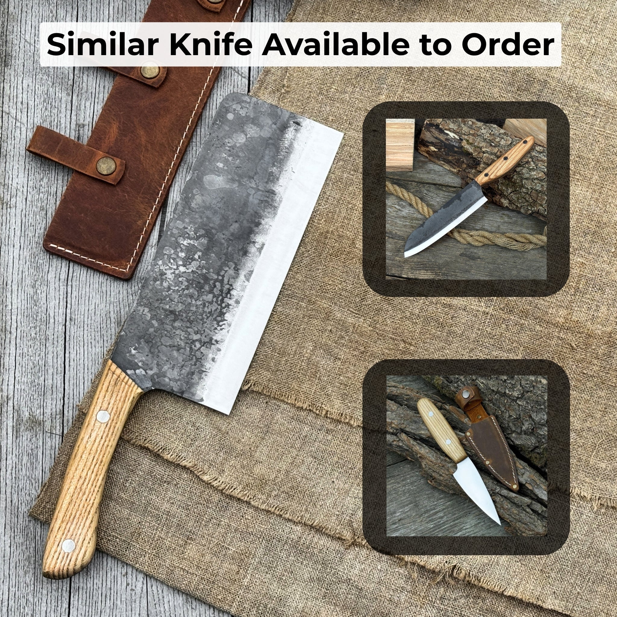Hand-Forged Bushcraft Knife, 20.5 cm (8.07 inches) - Image 8