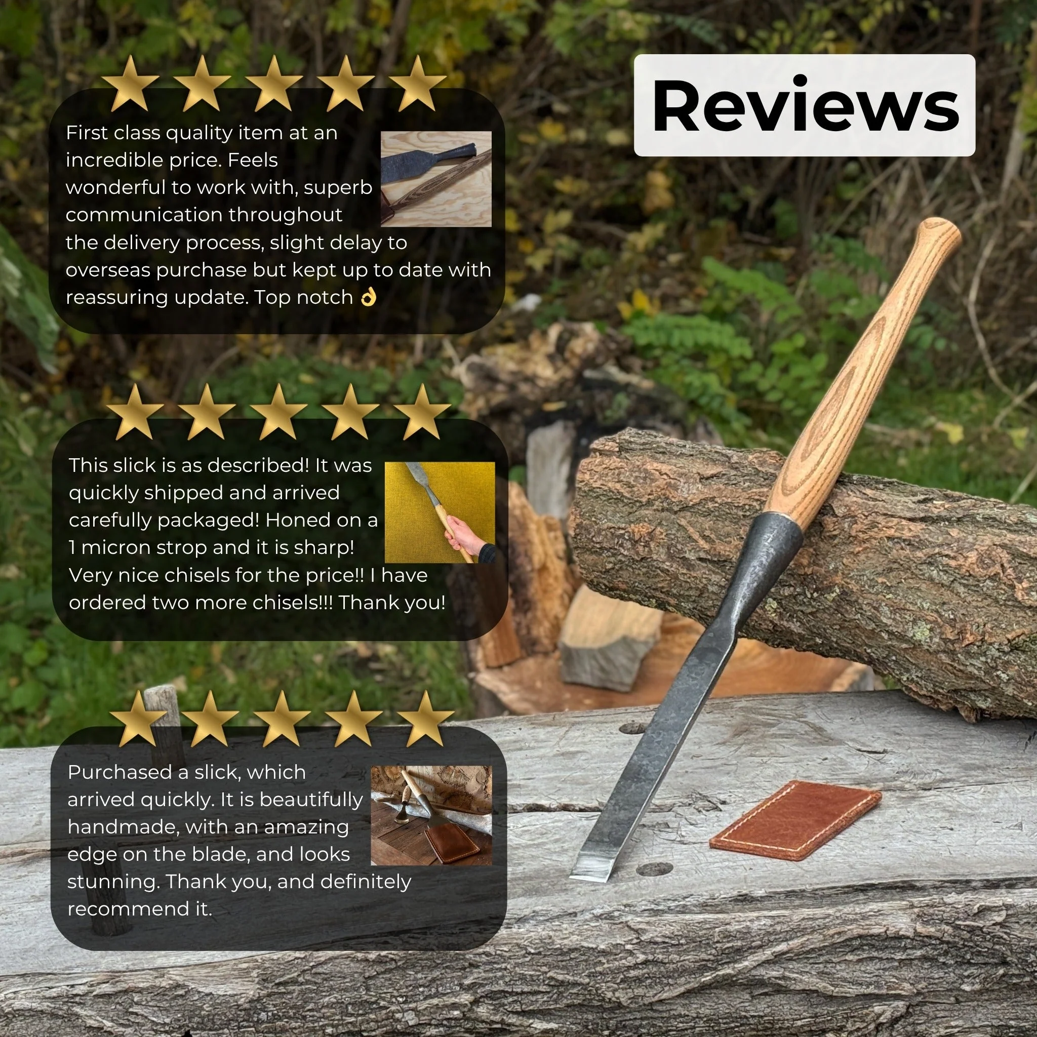 Carpenters Slick Chisel, 20 - 100 mm (0.8 - 3.9 inches) - Image 11