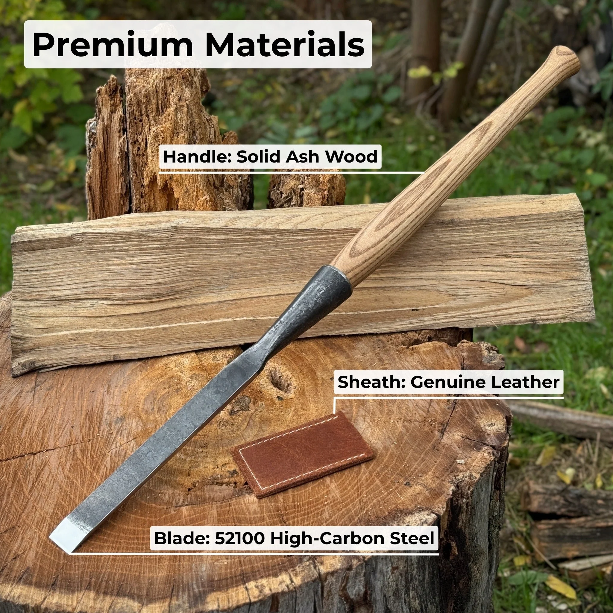 Carpenters Slick Chisel, 20 - 100 mm (0.8 - 3.9 inches) - Image 7