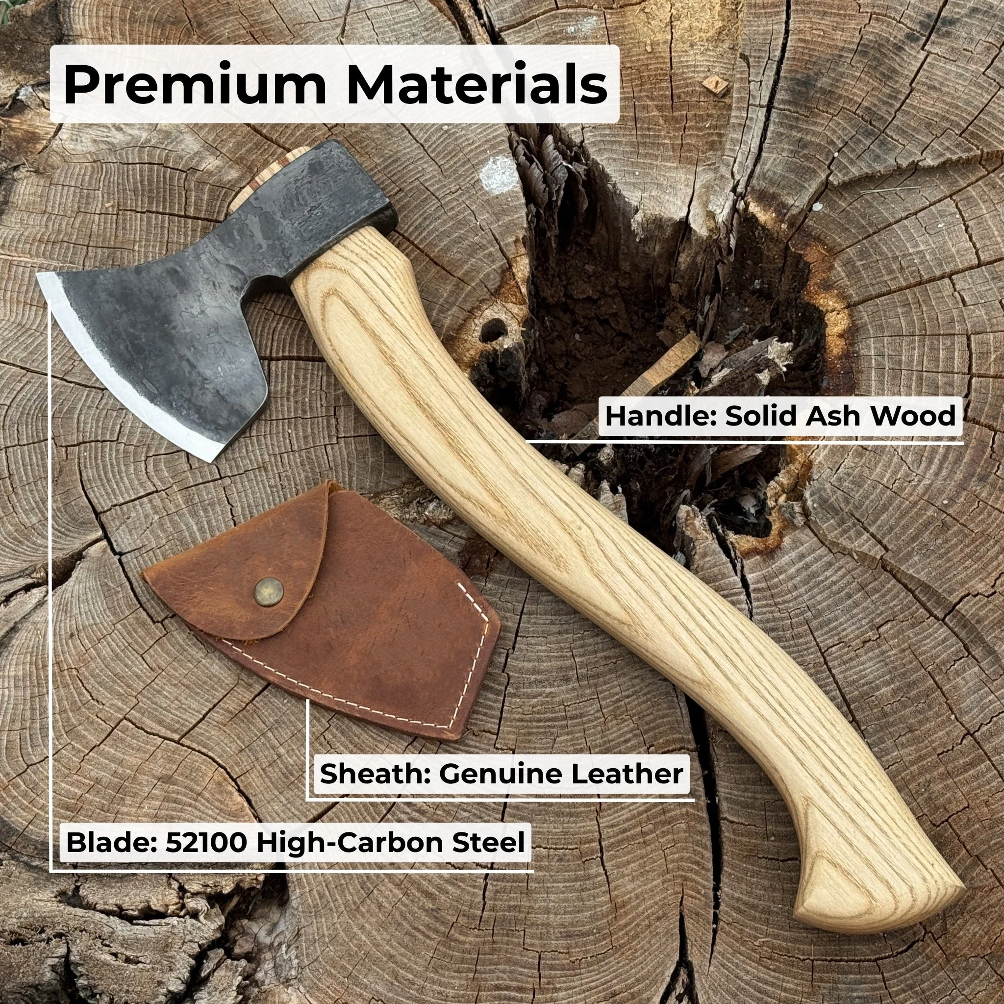 Hand-Forged Carving Axe, 1.05 kg (2.31 Ib) - Image 7