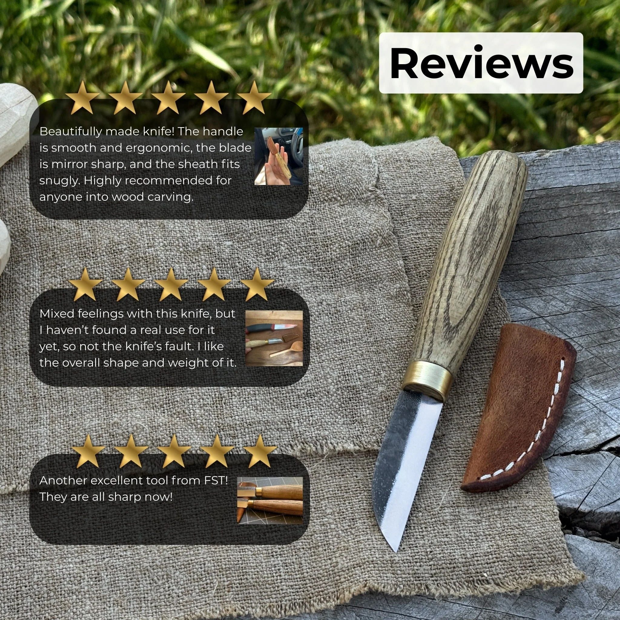 Chip Carving Knife, 5.5 cm (2.2 inches) - Image 10