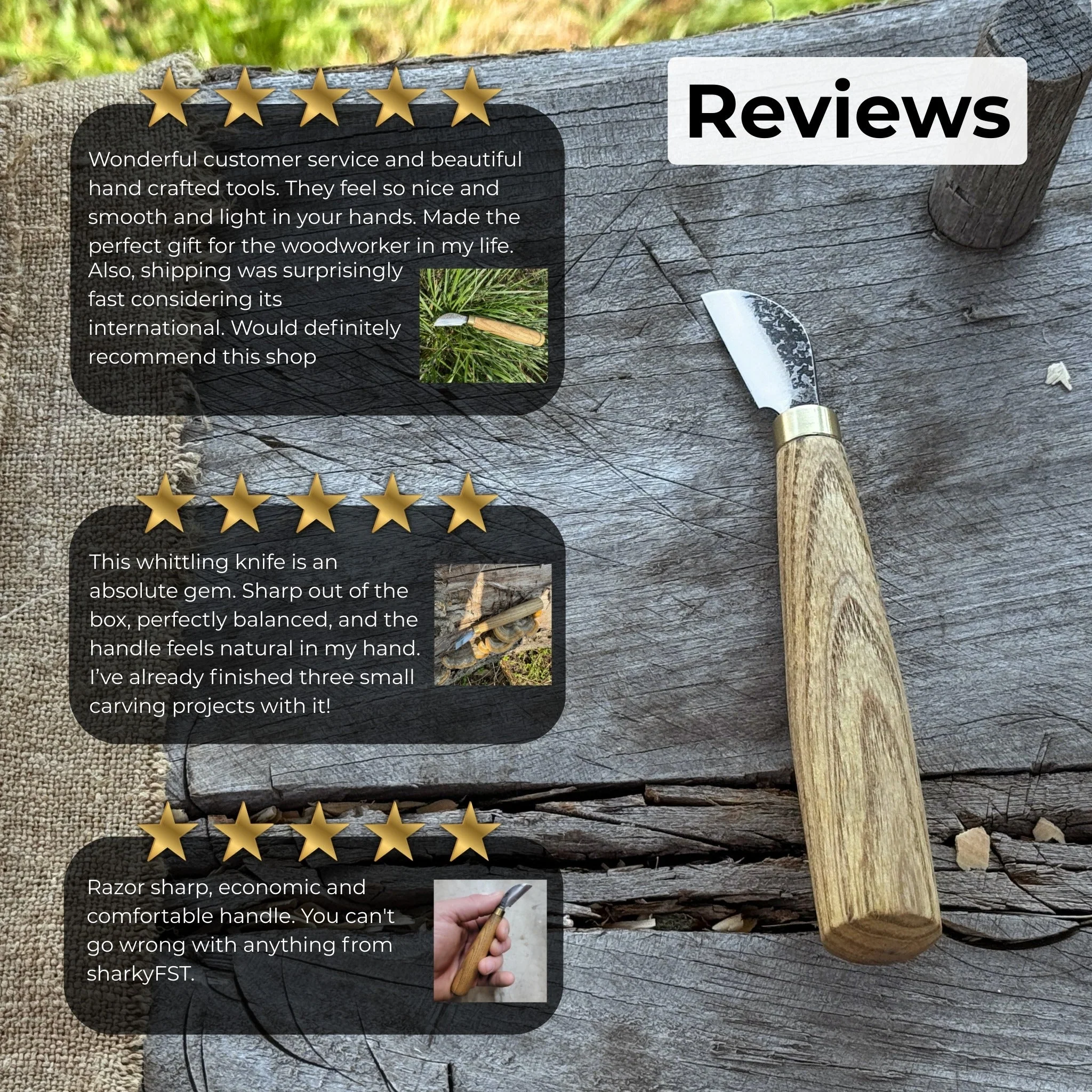 Chip Carving Knife, blade 3 cm (1.2 inches) - Image 10