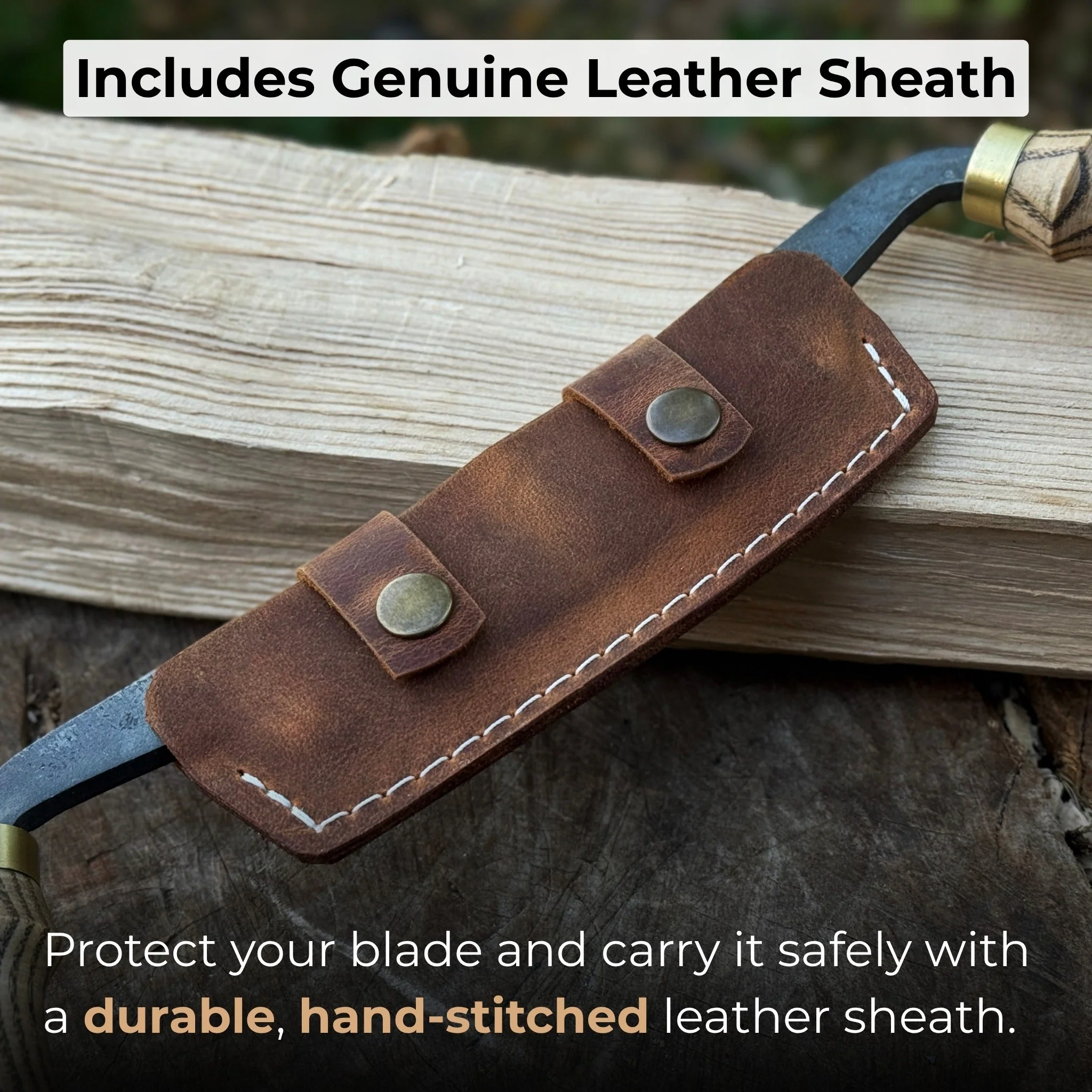 Curved Draw Knife (Push/Pull Shave), 10.5 cm (4.1 inch) Cutting Edge - Image 4