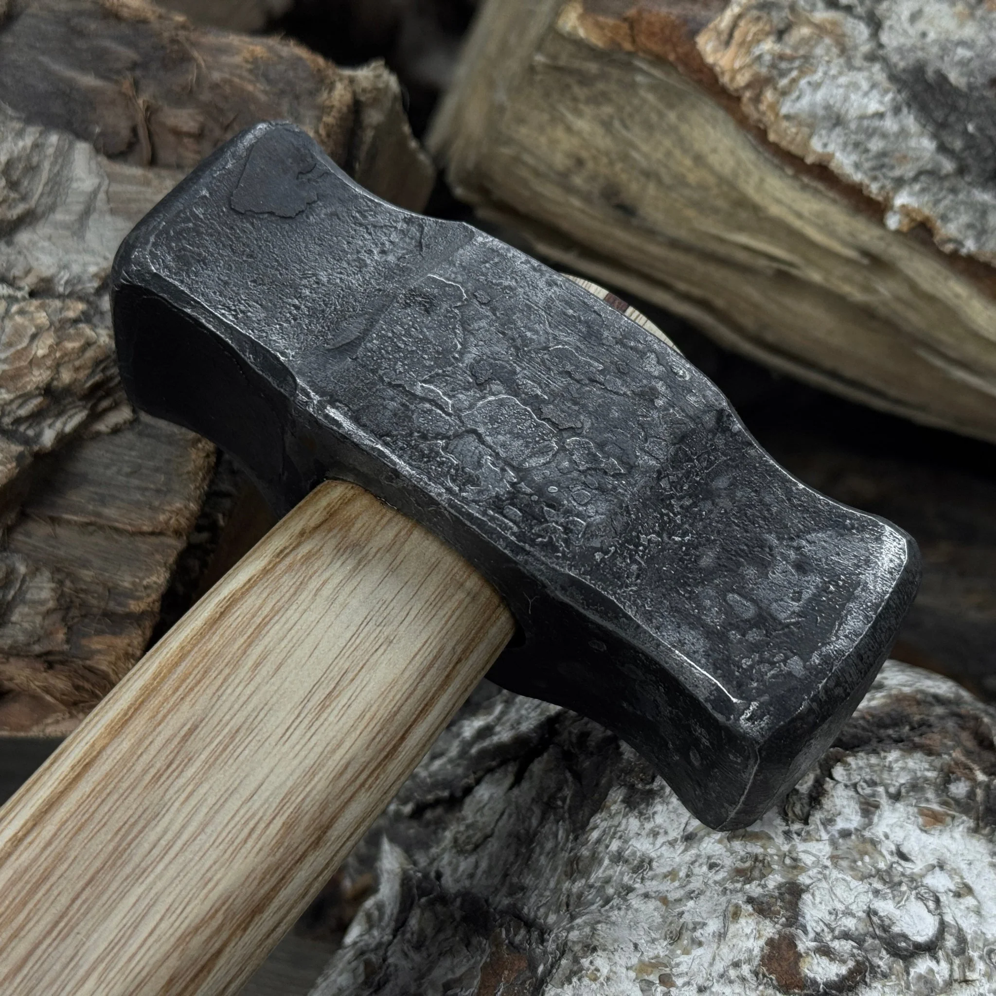 Hand-Forged Double Blacksmith's Hammer, 1 kg (2.2 lbs) - Image 3