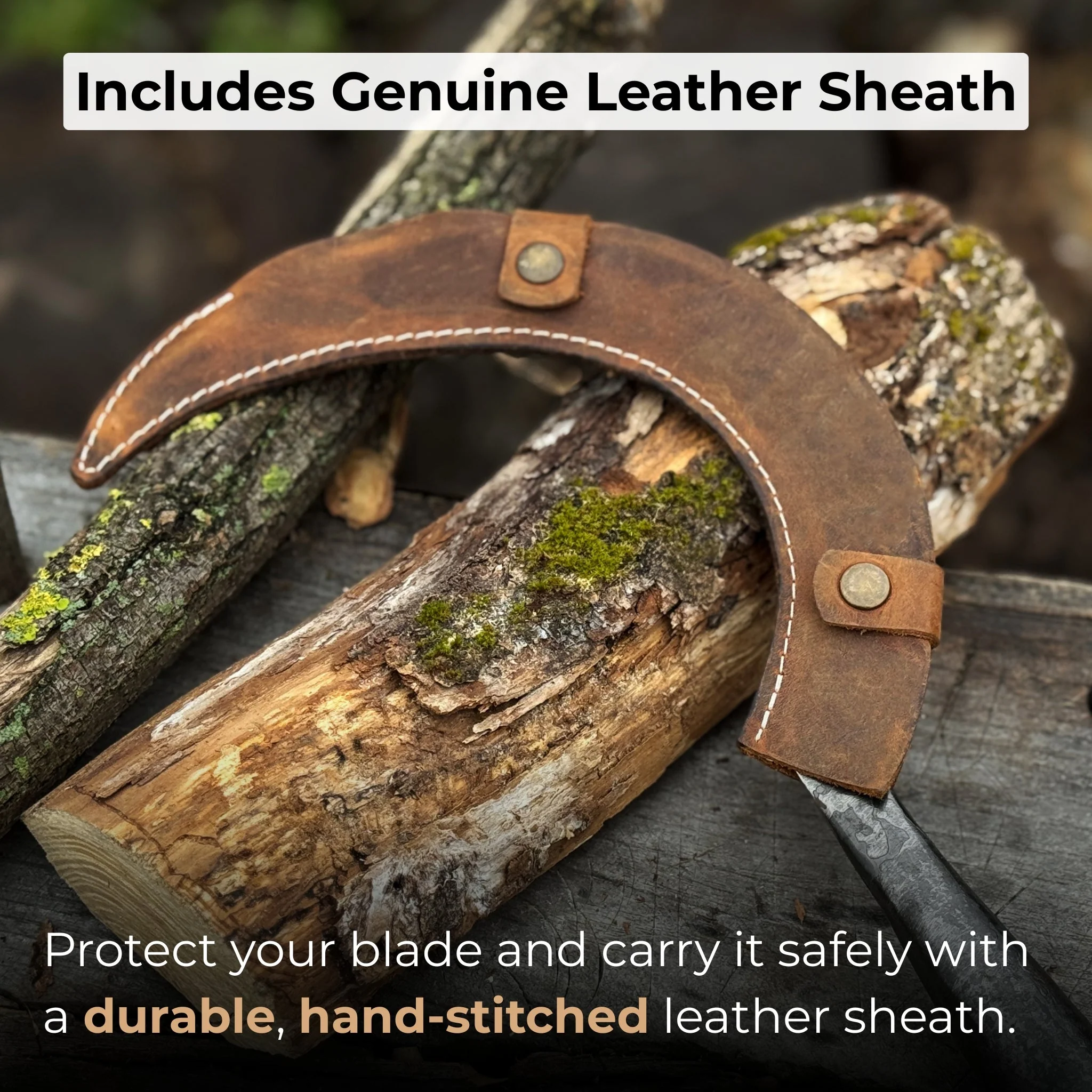 Hand-Forged Large Sickle, ⌀19 cm (7.5 inches) - Image 4