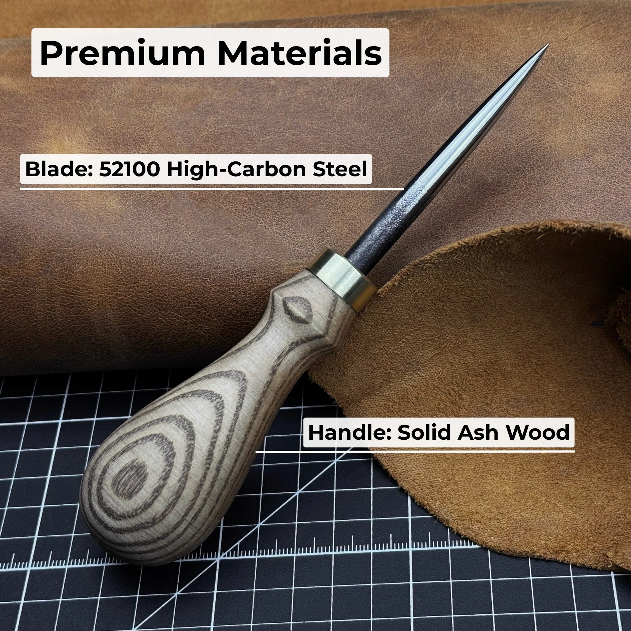 Hand-Forged Leatherworking Awl - Image 7